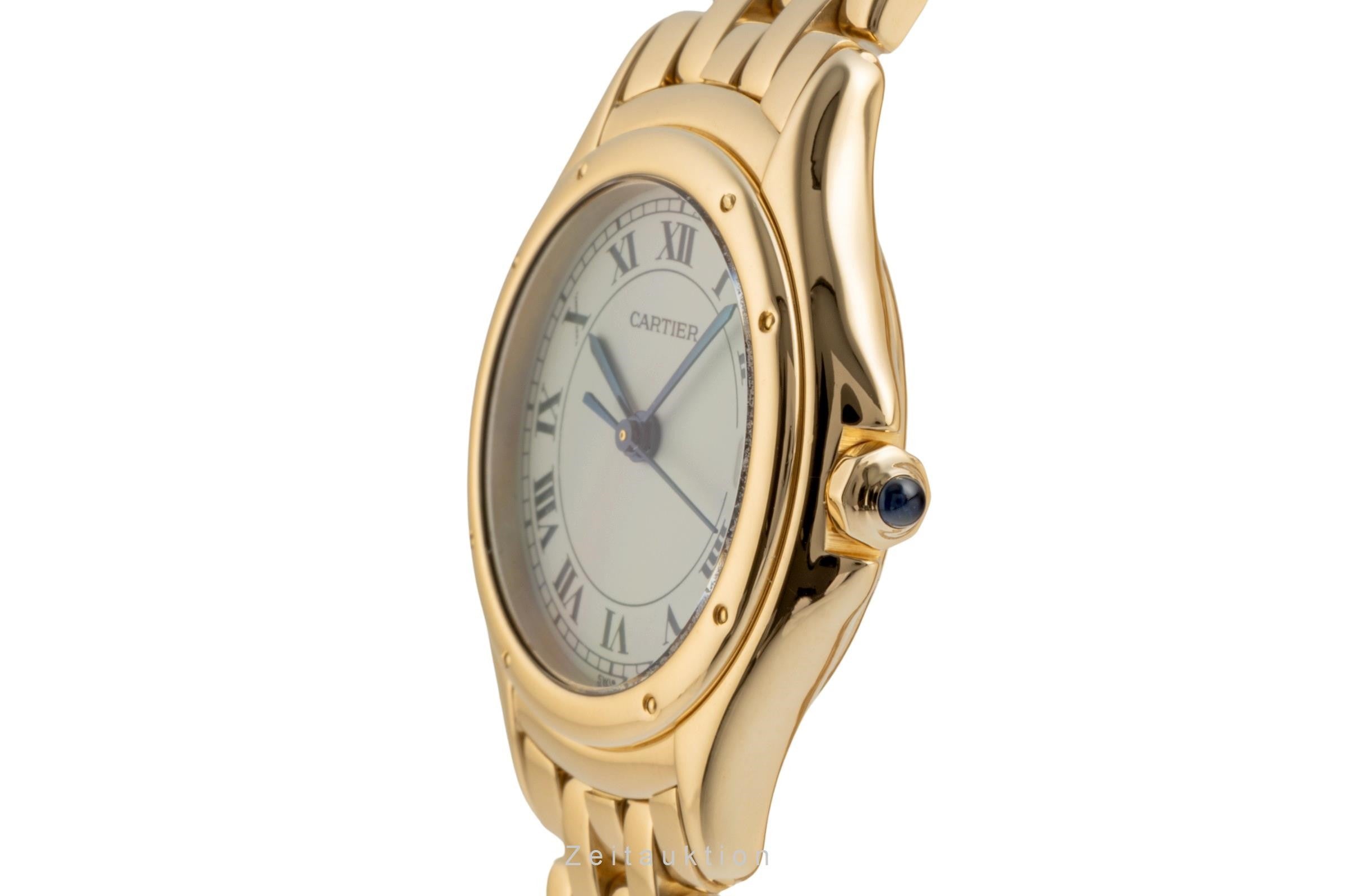 Cartier Cougar oro 18 ct quarzo orologio da donna 887906 LP: 24800EUR  [2401100]
