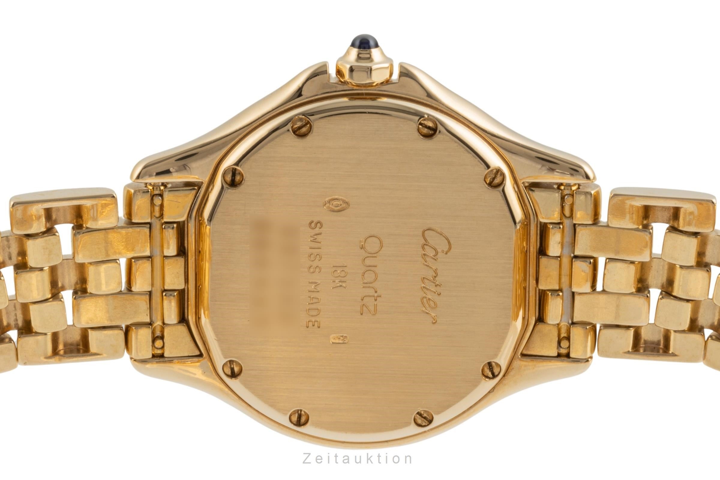 Cartier Cougar oro 18 ct quarzo orologio da donna 887906 LP: 24800EUR  [2401100]