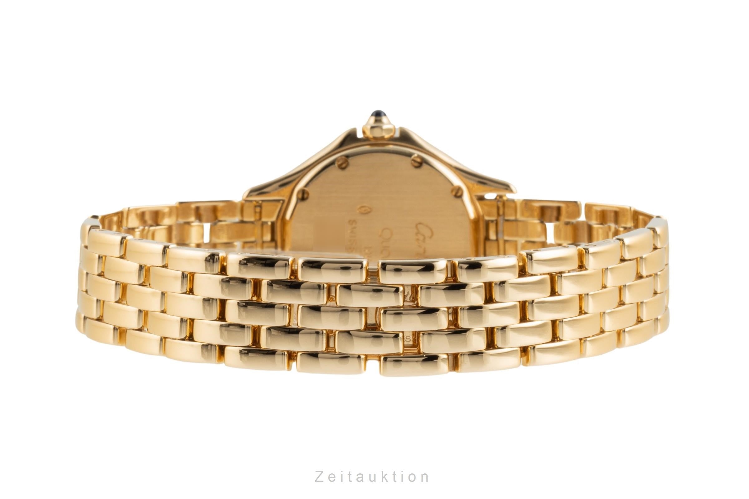 Cartier Cougar oro 18 ct quarzo orologio da donna 887906 LP: 24800EUR  [2401100]