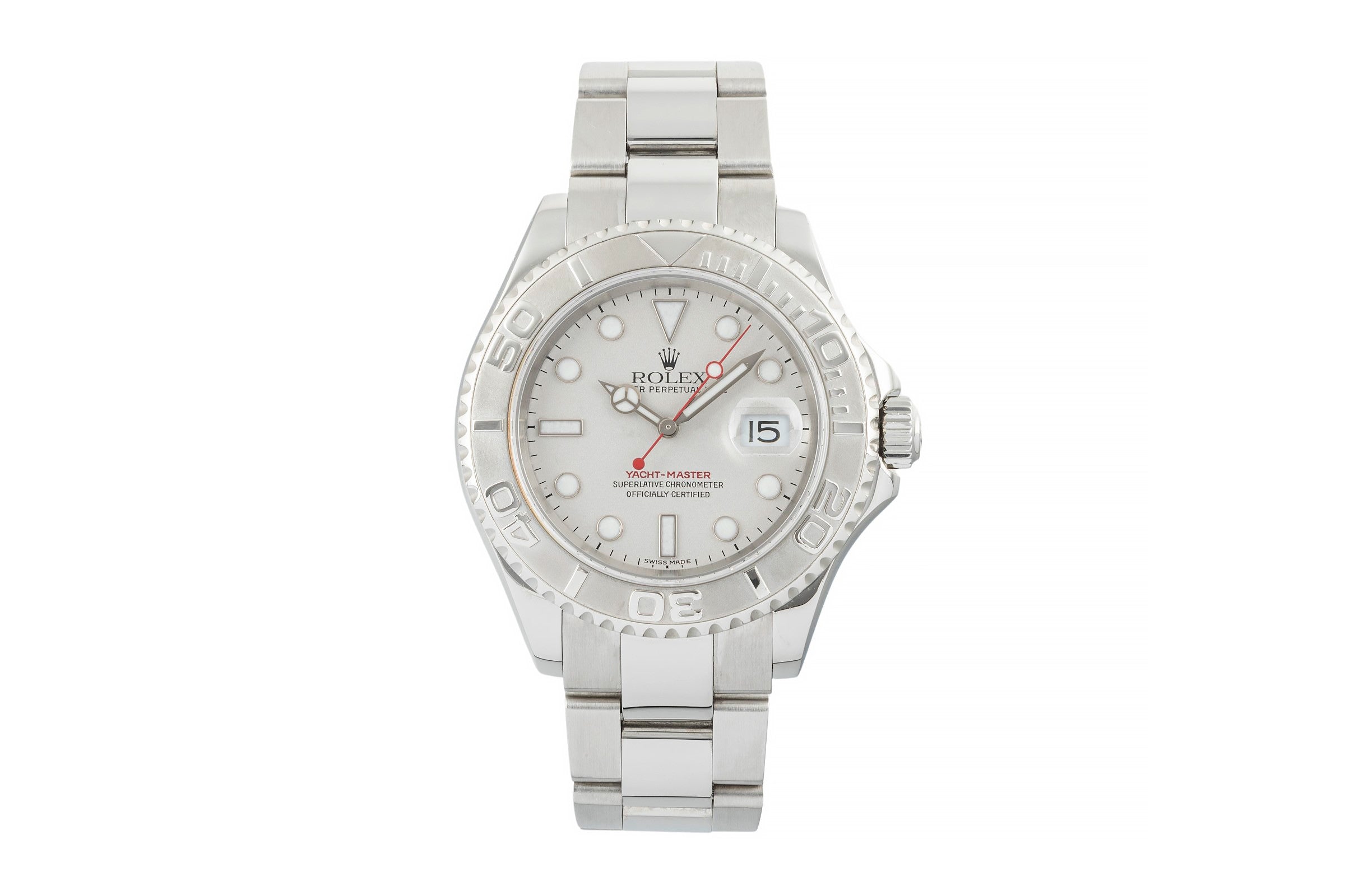 Rolex Yacht-Master 40 Oyster Stahl Platin Automatik Herrenuhr Ref. 16622 Y-Serie [2401109]