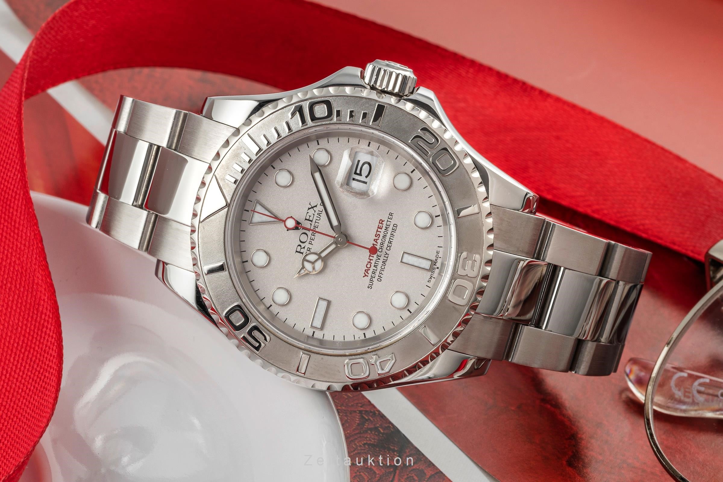 Rolex Yacht-Master 40 Oyster Stahl Platin Automatik Herrenuhr Ref. 16622 Y-Serie [2401109]