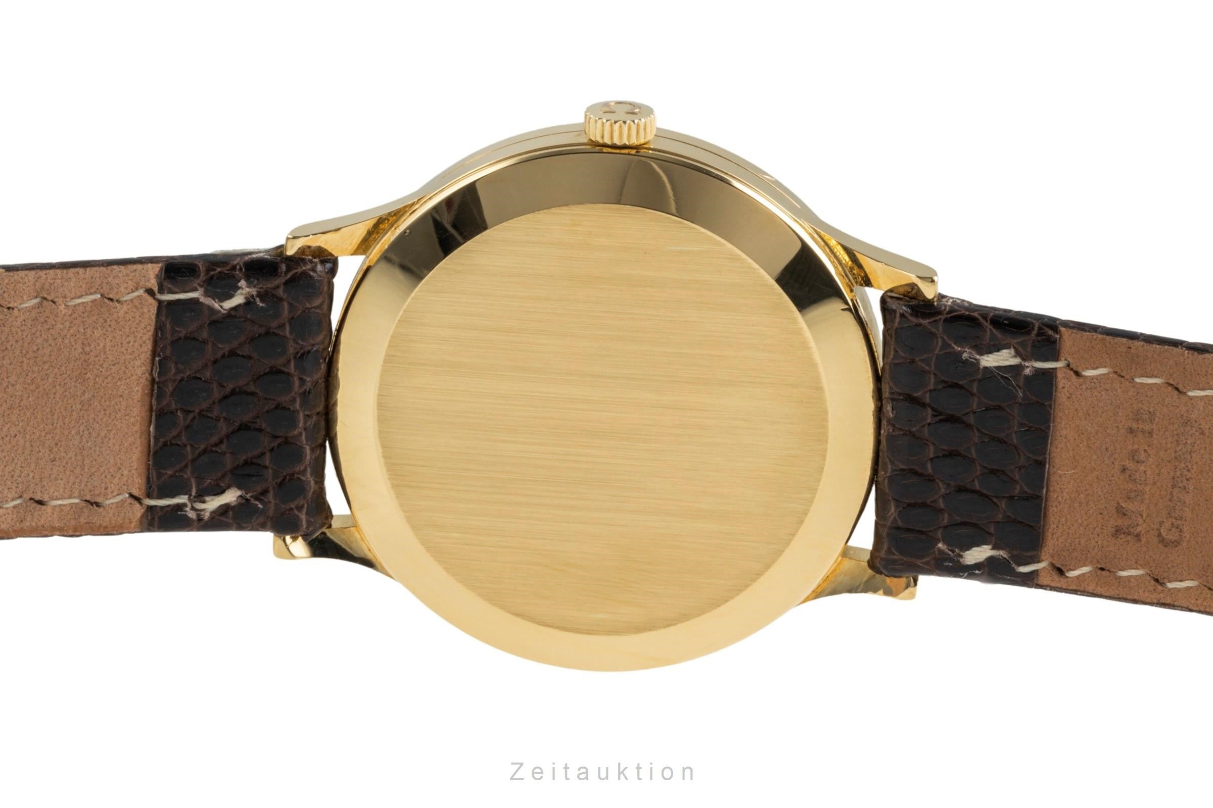 Omega Geneve oro 18 ct carica manuale orologio da uomo 132-90024 Vintage  [2401127]