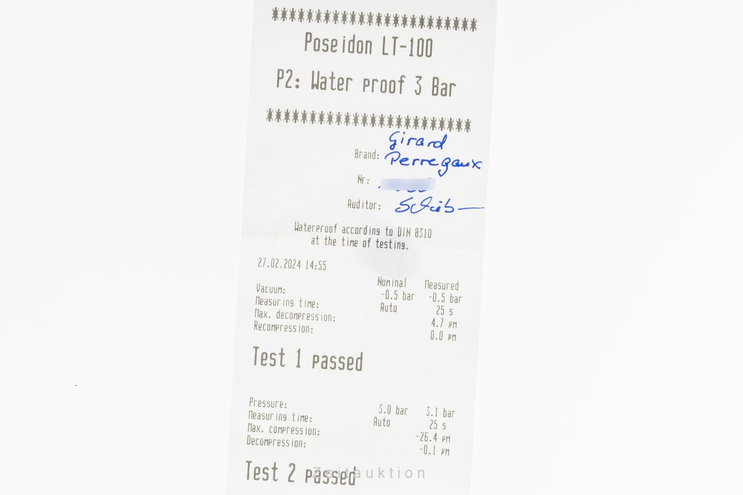 Girard Perregaux GP 7500 Chronograph Edelstahl Automatik Herrenuhr Ref. 7500  [2401128]