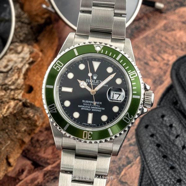 Rolex Submariner Date "Kermit" Herrenuhr Oyster Perpetual Ref. 116610LV D-Serie [2401141]