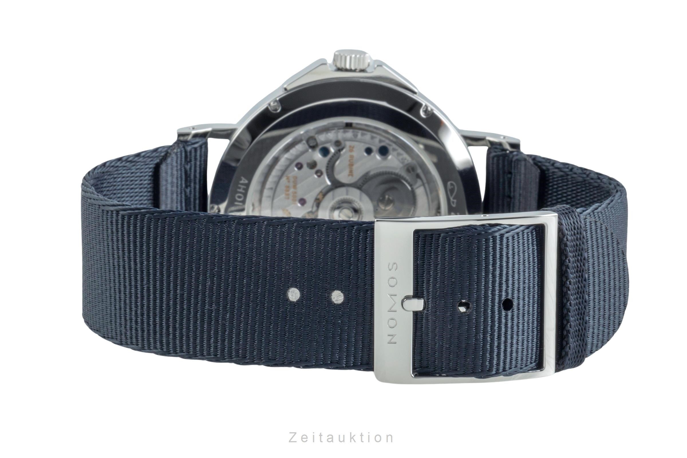 Nomos Glashütte Ahoi Atlantik Edelstahl Automatik Herrenuhr Ref. 557 NP: 3340,-€ [2401144]