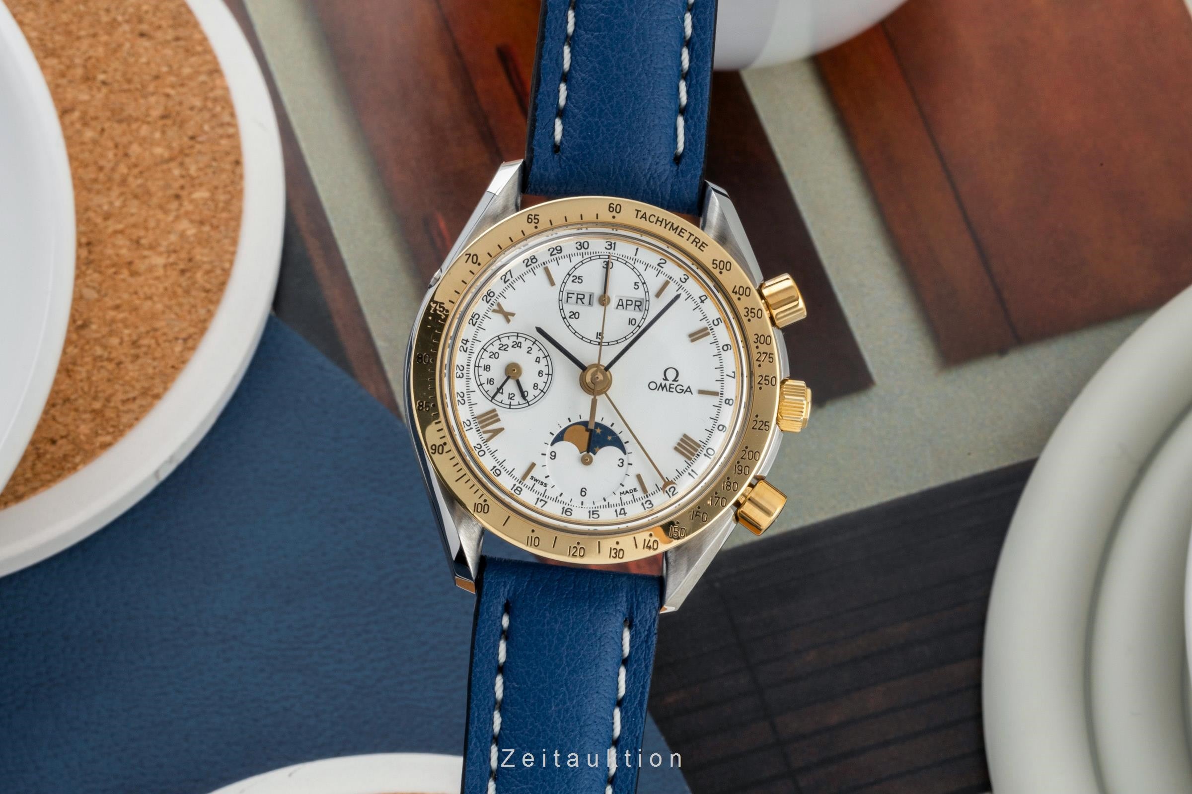 Omega Speedmaster chronograph steel / gold automatic men's watch 3330.20.00  [2401164]