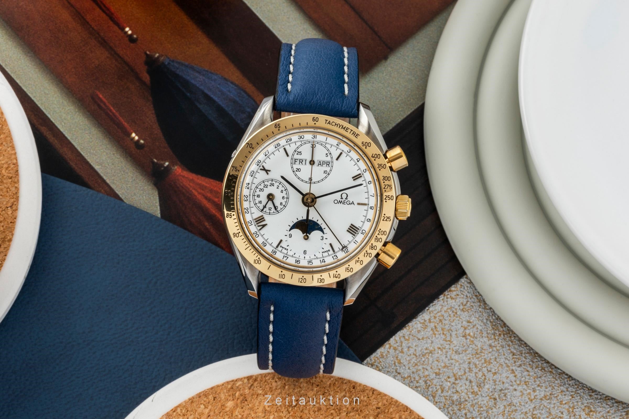 Omega Speedmaster cronografo acciaio / oro automatismo orologio da uomo 3330.20.00  [2401164]