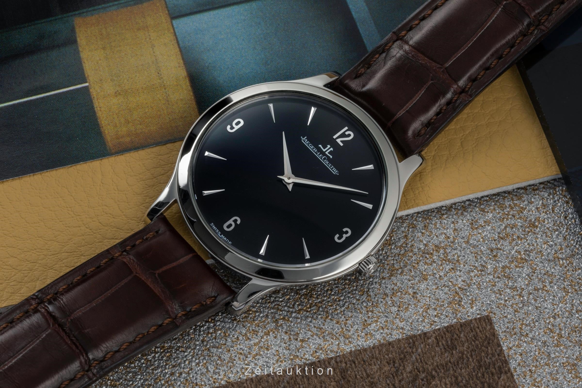 Jaeger LeCoultre Master Ultra Thin steel manual winding men's watch Q1458470, 145.8.79.S  [2401197]