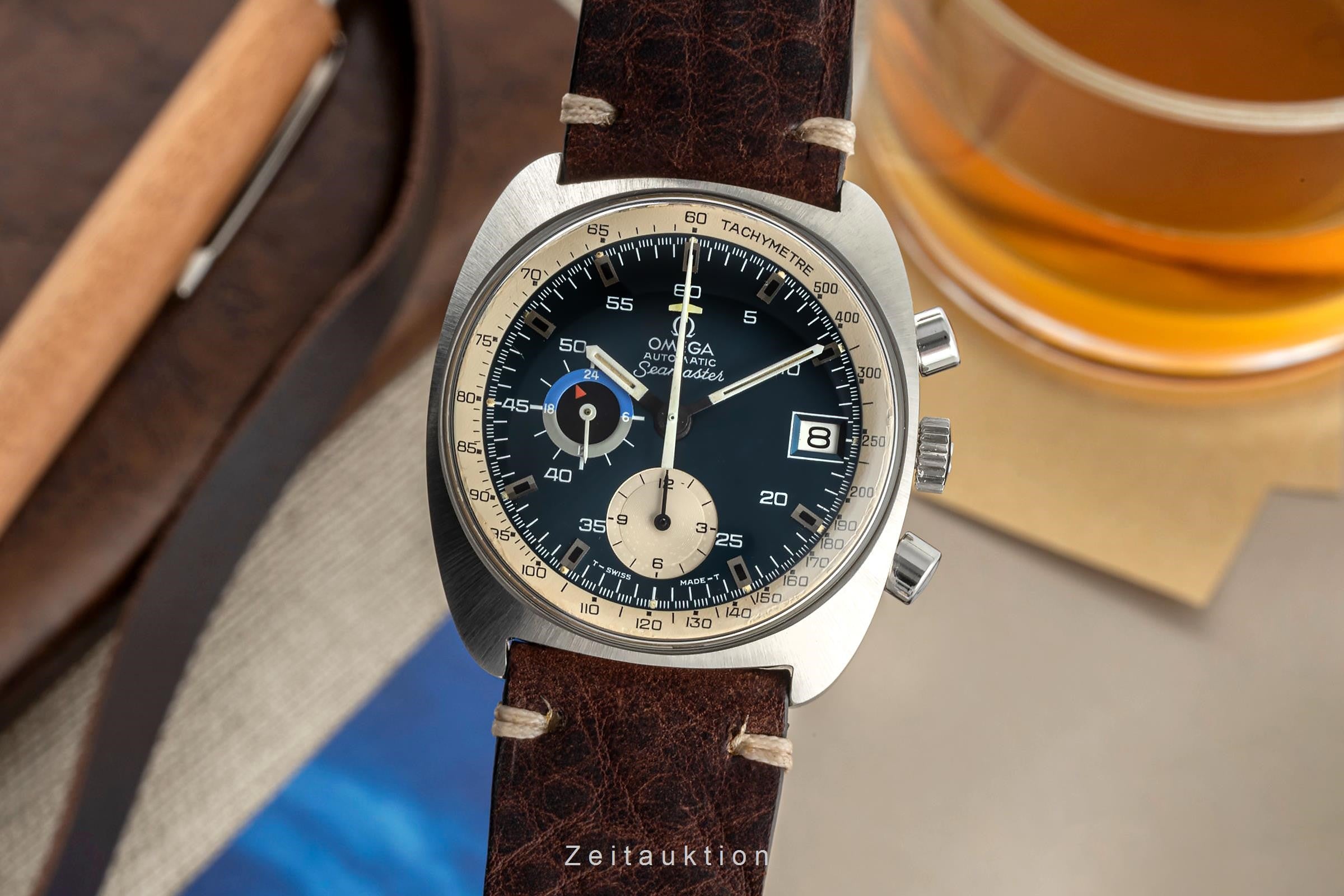 Omega Seamaster chronograph steel automatic men's watch ST 176.007 Vintage  [2401329]