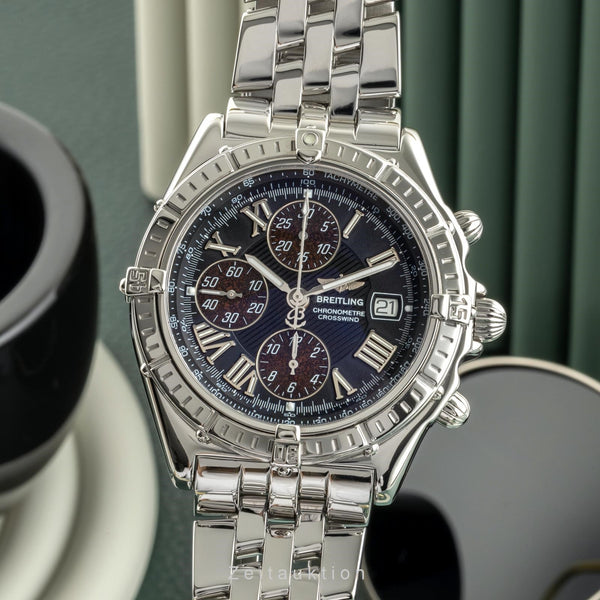 Breitling Crosswind chronograph steel automatic men's watch A13355 LP: 7900EUR  [2401379]