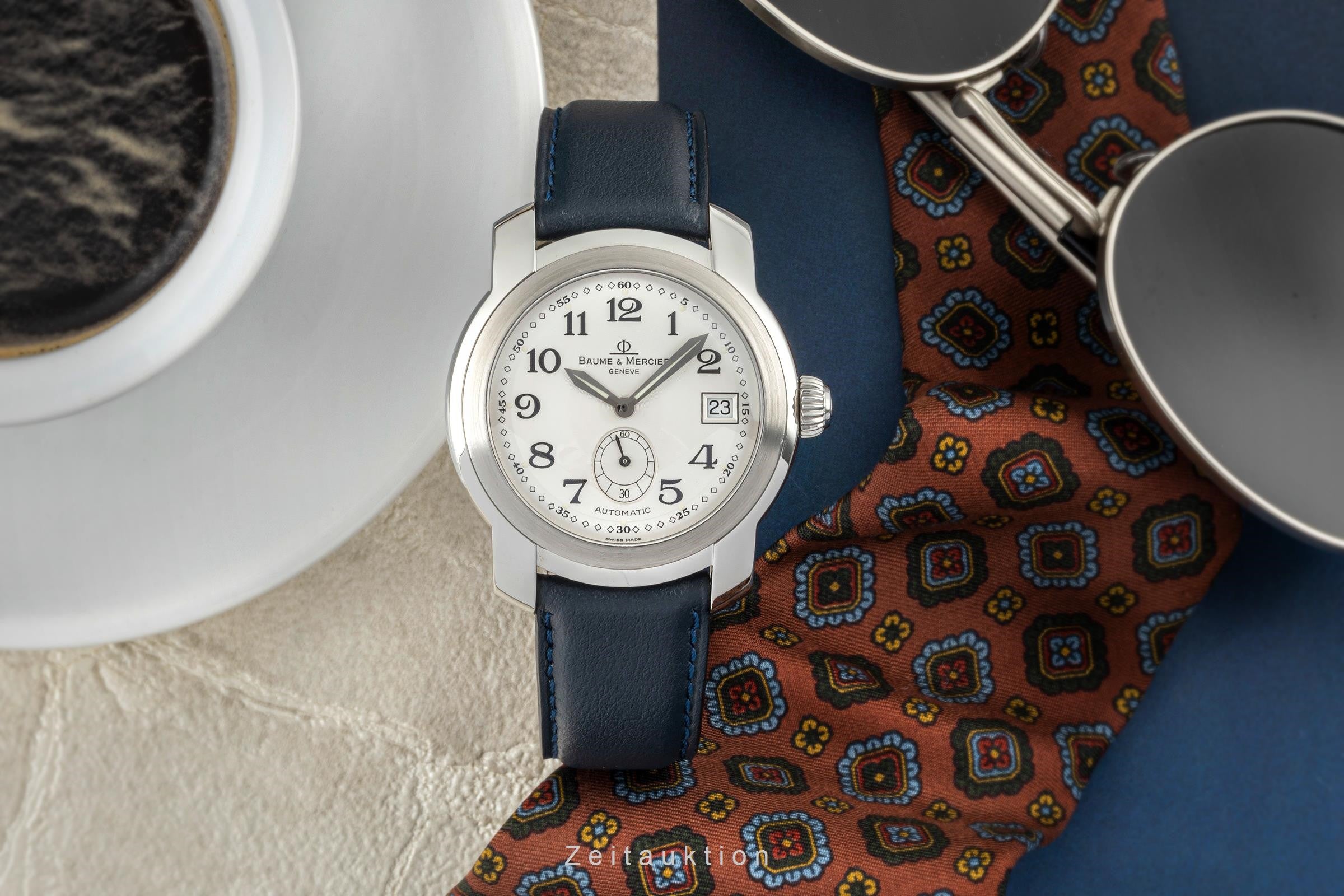 Baume & Mercier Capeland acero automático reloj para caballeros MV045221 LP: 1990EUR  [2401395]