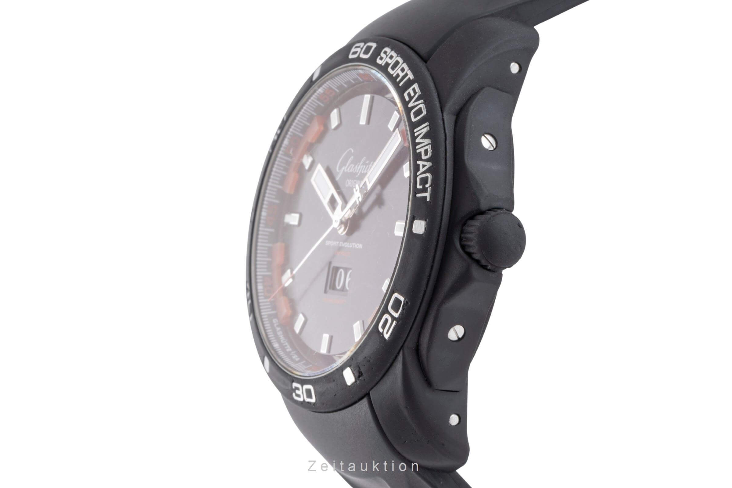 Glashütte Sport Evolution  acier automatique montre pour hommes 39-47-16-16-04  [2401420]