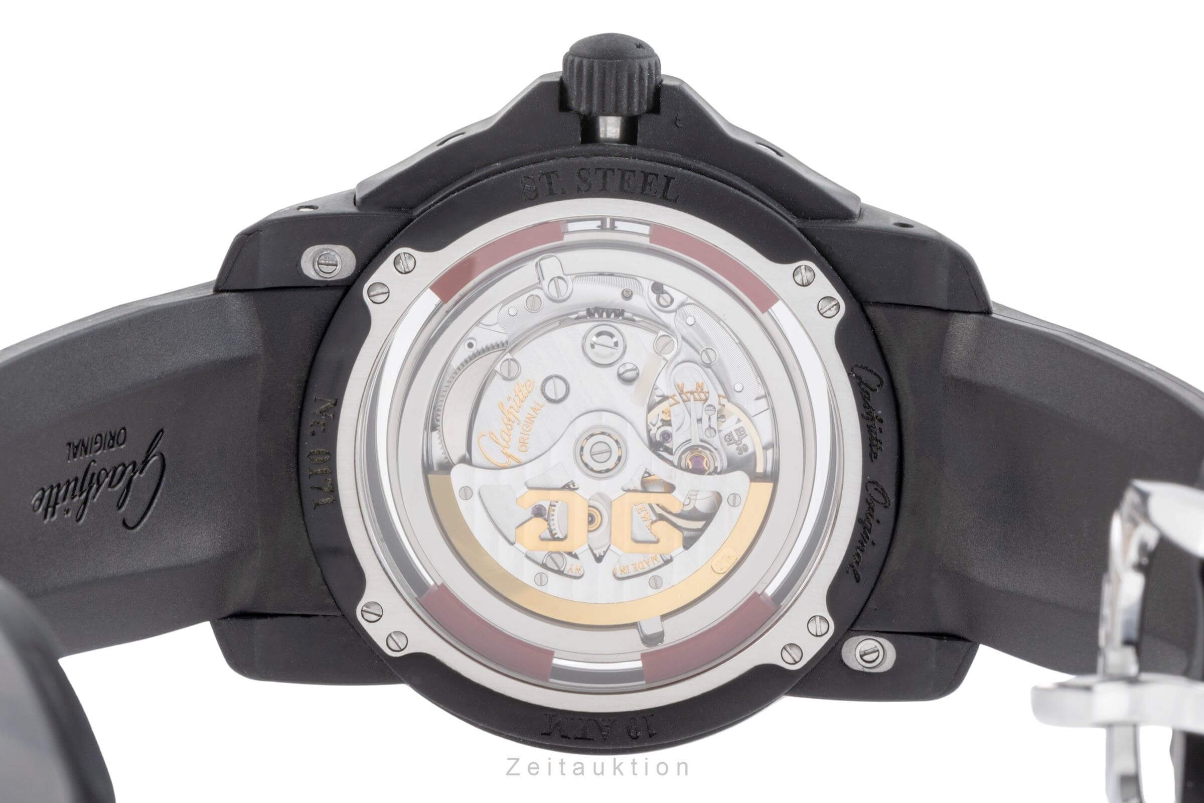 Glashütte Sport Evolution  acier automatique montre pour hommes 39-47-16-16-04  [2401420]