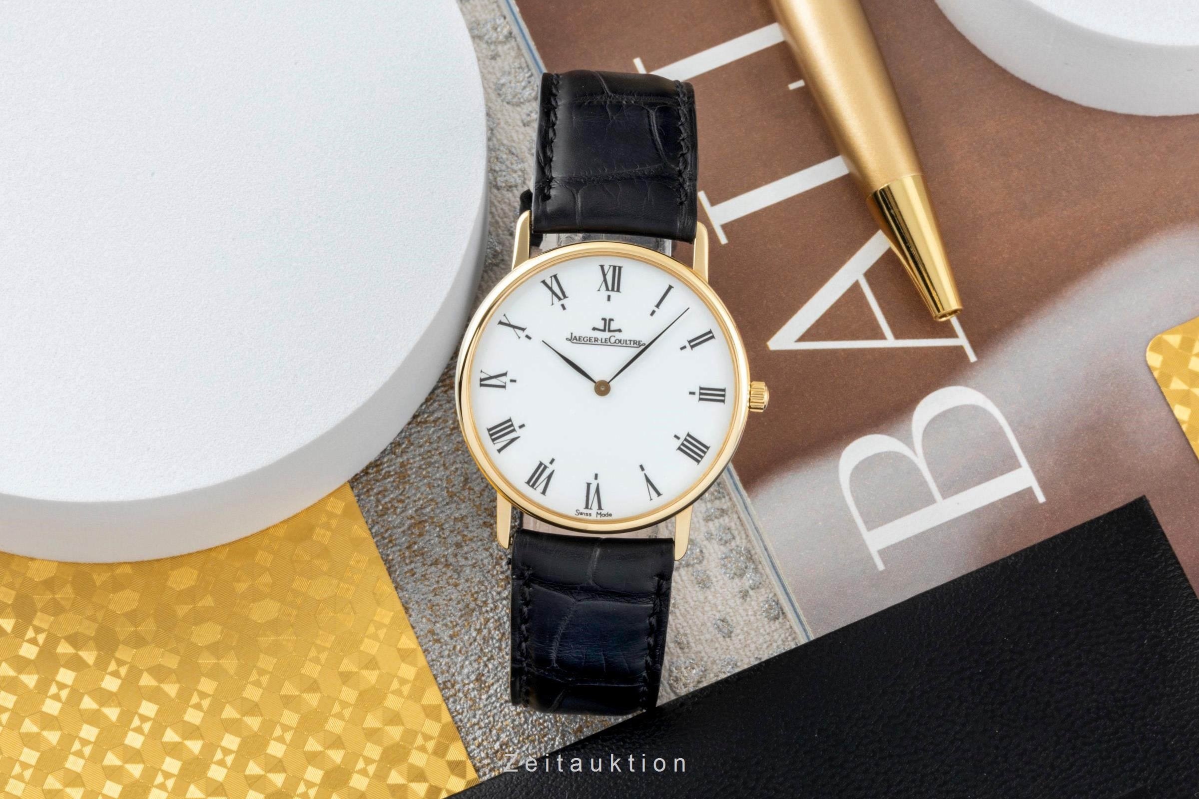 Jaeger LeCoultre Classique Ultra Thin oro 18 ct quarzo orologio da uomo 111.1.09  [2401475]