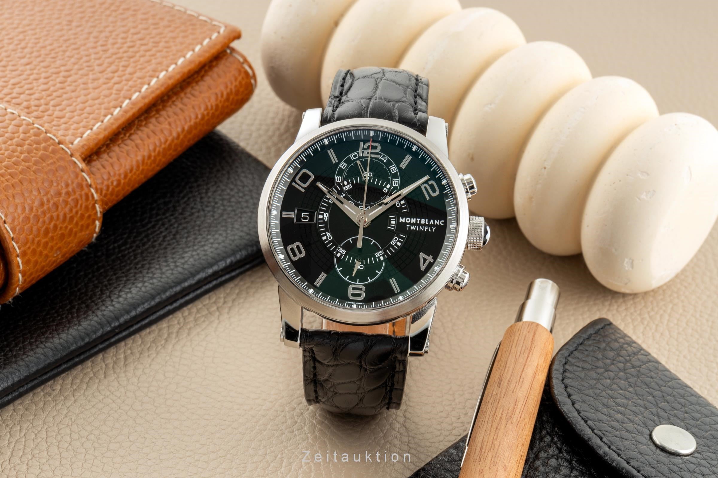 Montblanc TimeWalker TwinFly Chronograph steel automatic Kal. MB