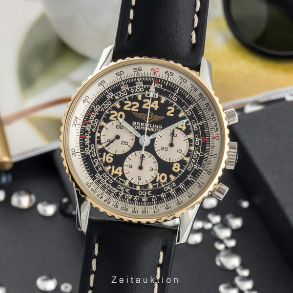 Breitling Navitimer Cosmonaute chronograph steel / gold manual winding men's watch B12019, 81600  [2401588]
