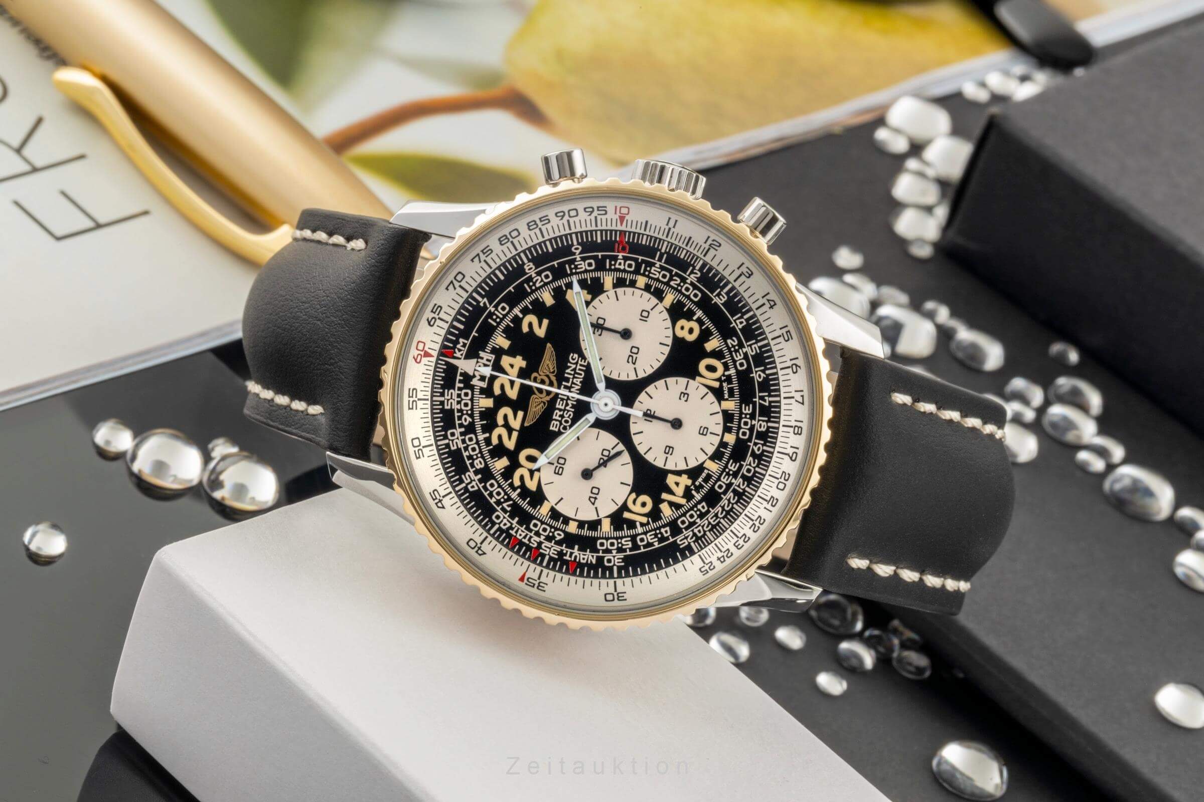 Breitling Navitimer Cosmonaute chronograph steel / gold manual winding men's watch B12019, 81600  [2401588]