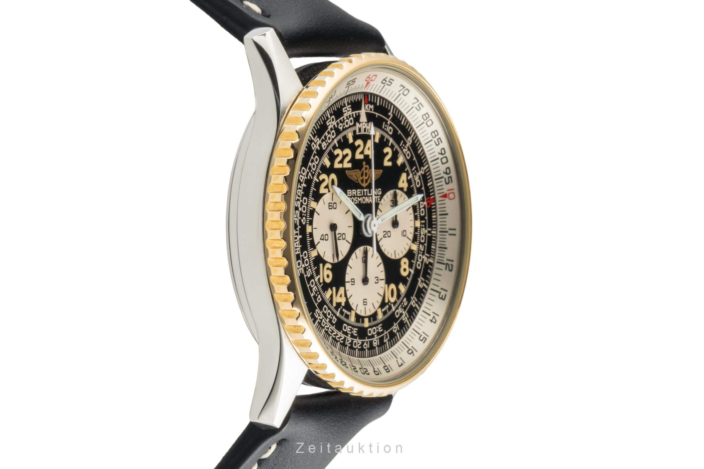 Breitling Navitimer Cosmonaute chronograph steel / gold manual winding men's watch B12019, 81600  [2401588]