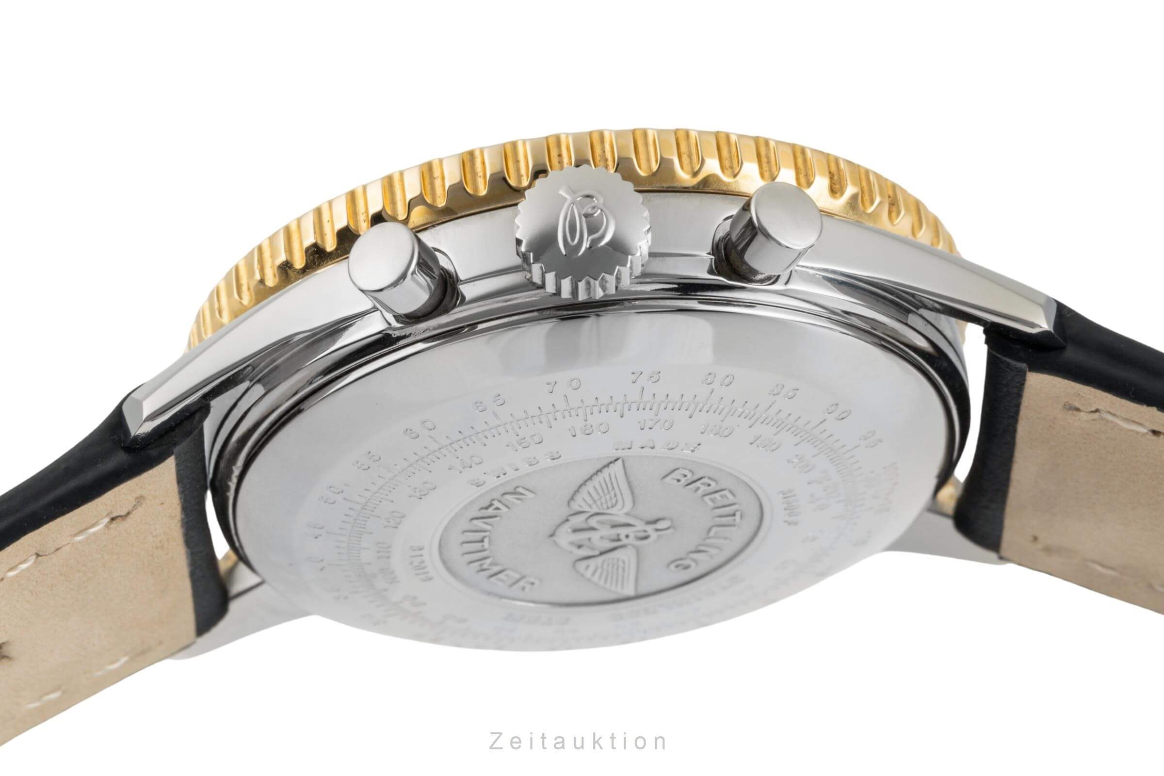 Breitling Navitimer Cosmonaute chronograph steel / gold manual winding men's watch B12019, 81600  [2401588]