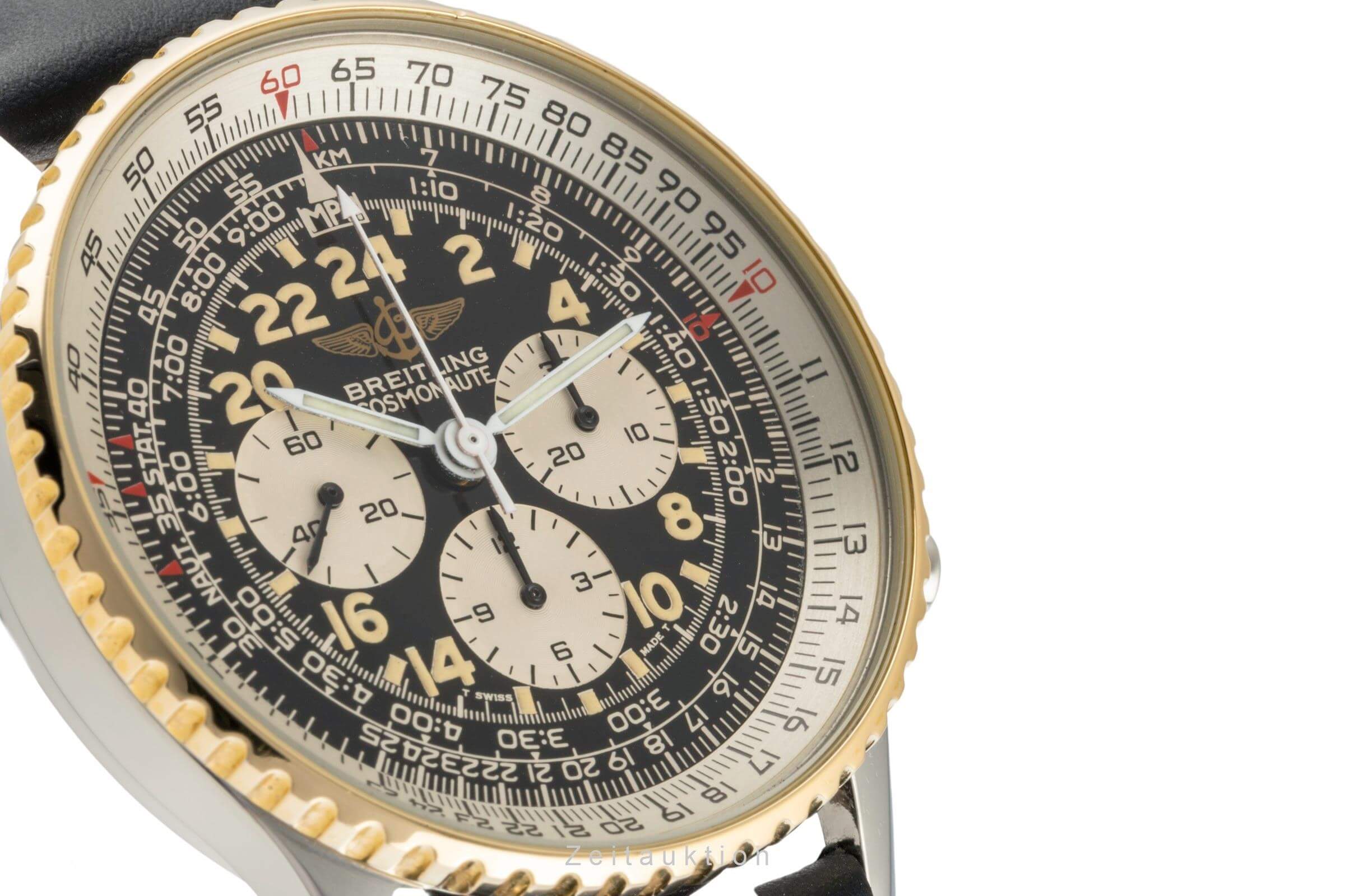 Breitling Navitimer Cosmonaute chronograph steel / gold manual winding men's watch B12019, 81600  [2401588]