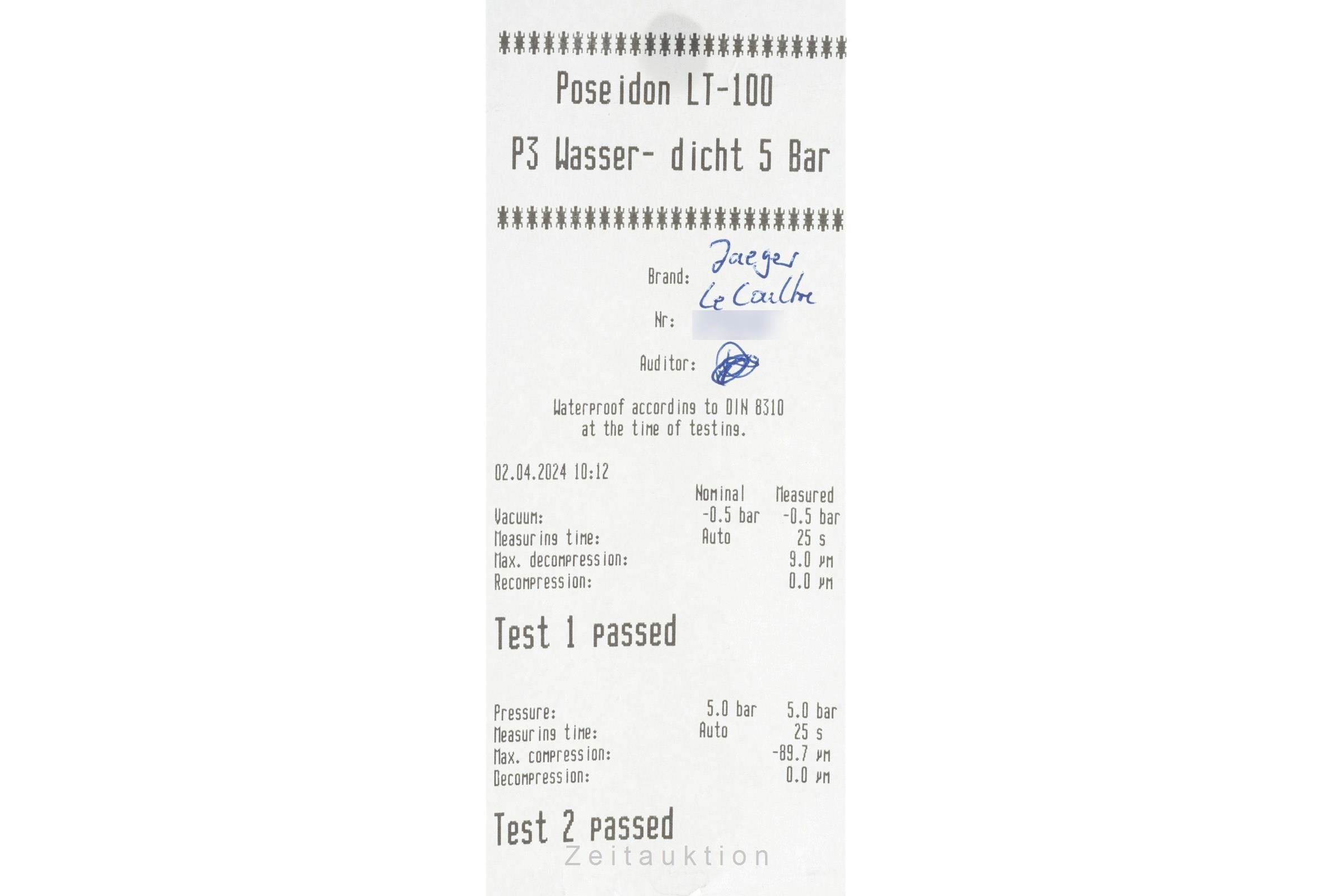 Jaeger LeCoultre Master Control Edelstahl Automatik Ref. QA145806, 145.8.89  [2401589]