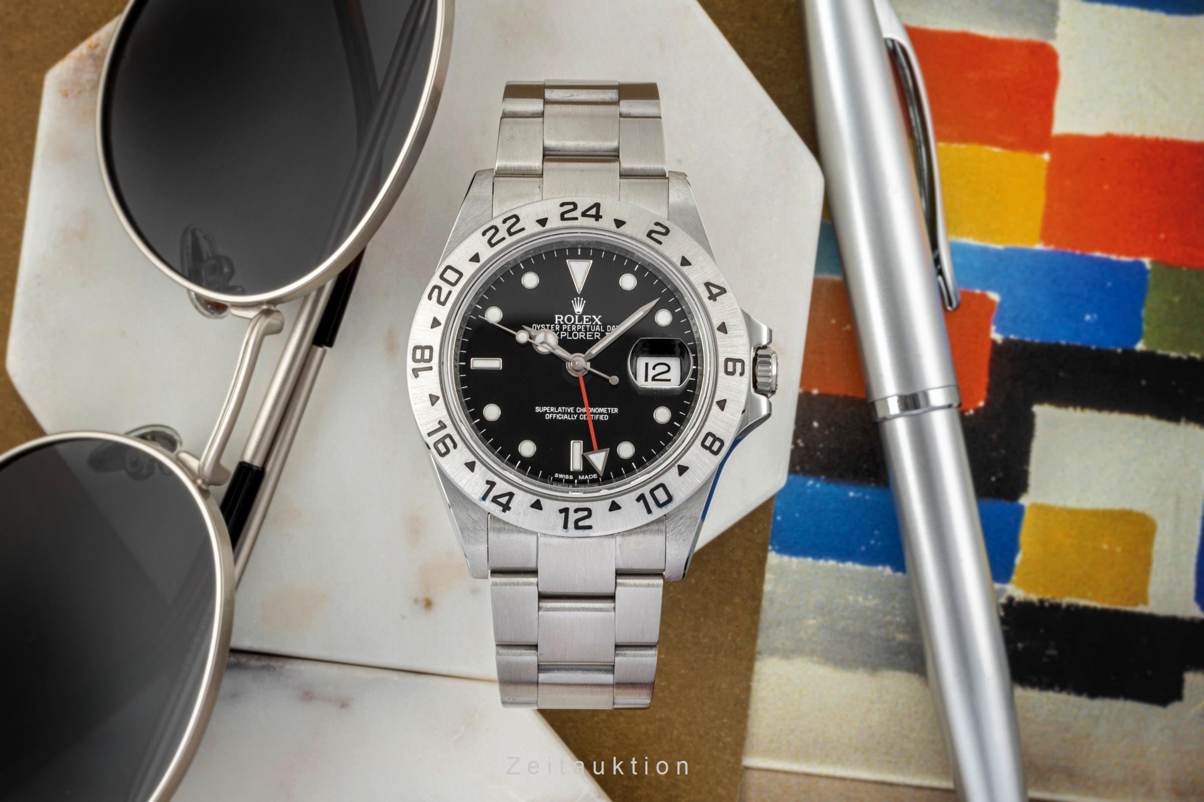 Rolex Explorer II steel automatic men's watch 16570T  [2401595]