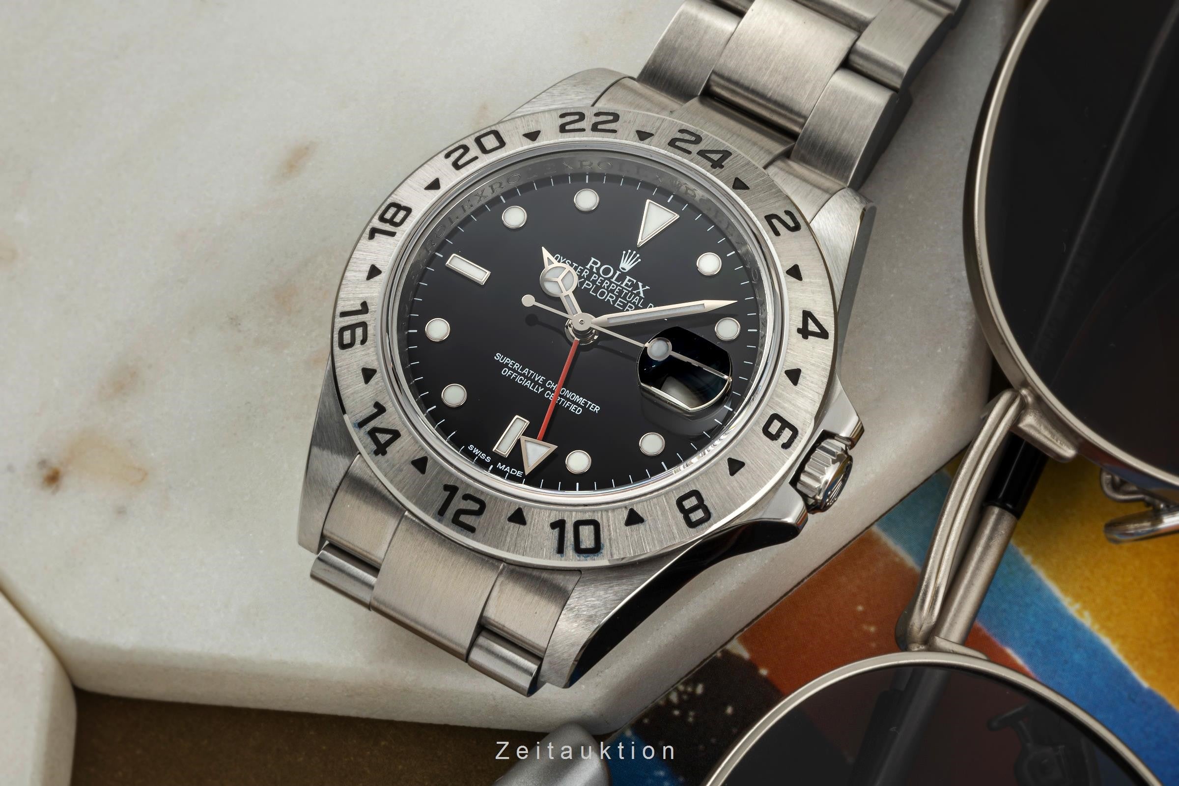 Rolex Explorer II steel automatic men's watch 16570T  [2401595]