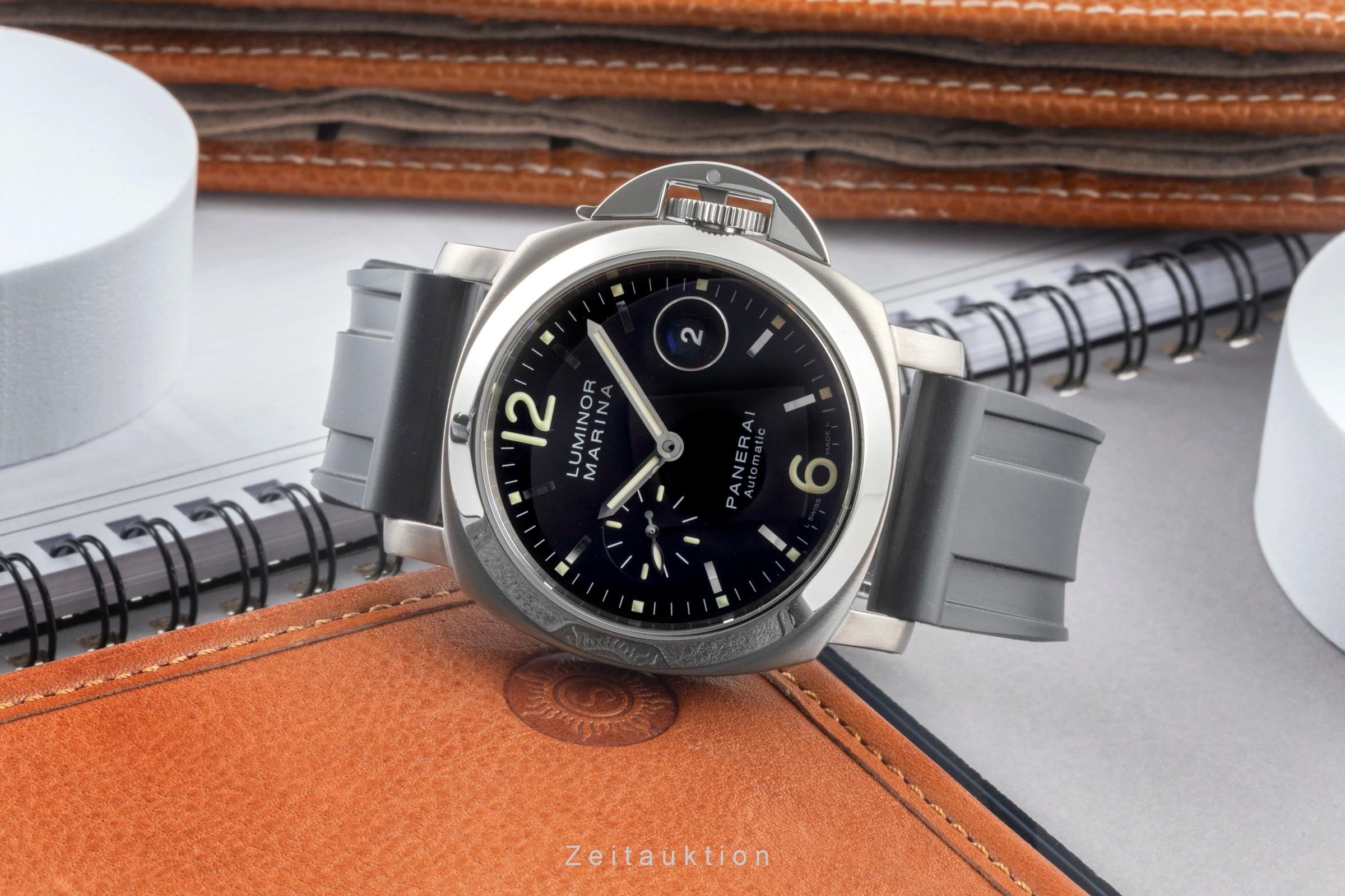 Panerai Luminor Marina acero / titanio automático reloj para caballeros PAM00165  [2401621]