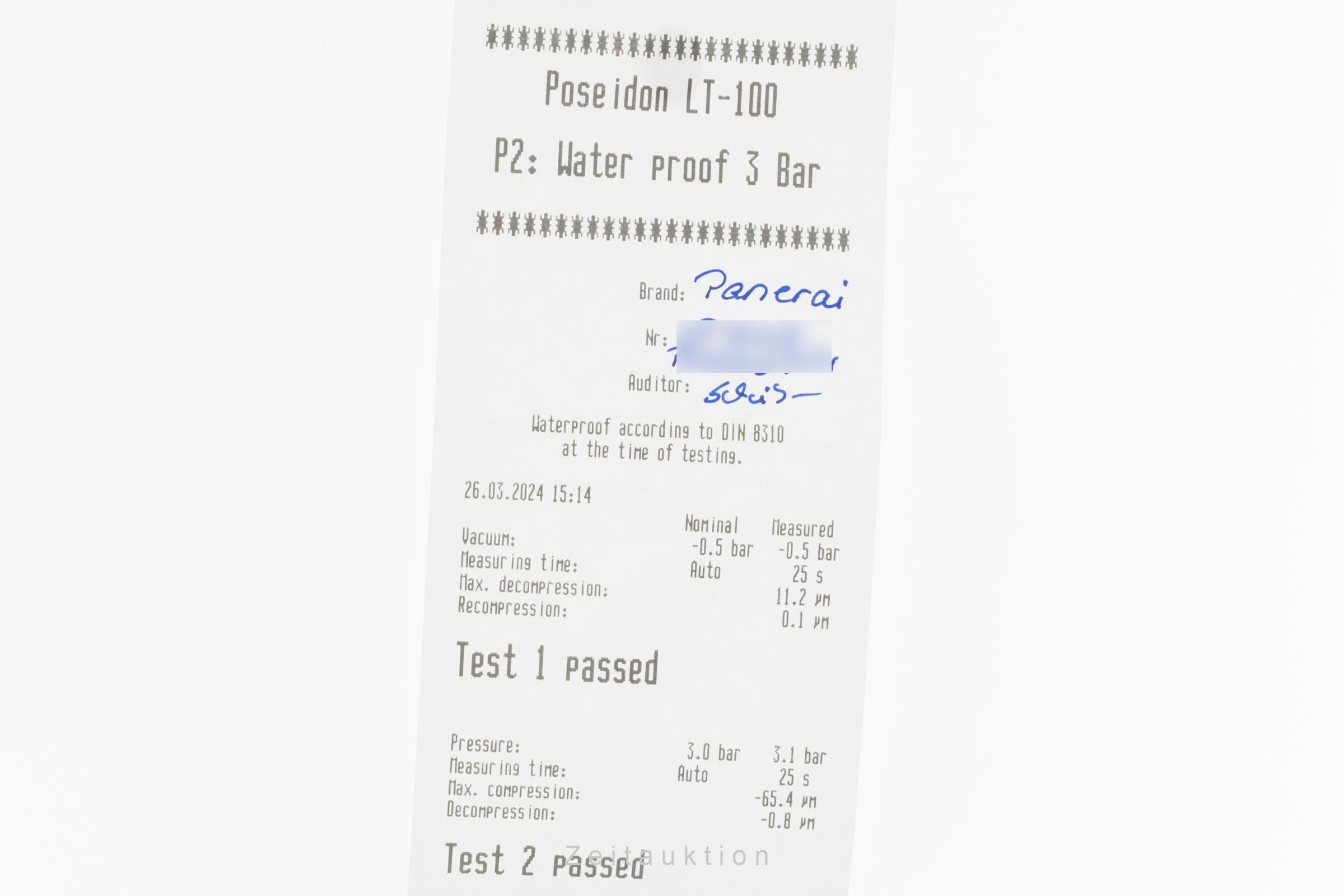 Panerai Luminor  titanium automatic men's watch PAM00927 LP: 7400EUR  [2401641]