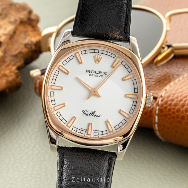 Rolex Cellini Danaos 18k (0,750) Gold Handaufzug Herrenuhr Ref. 4243/9 Papiere [2401667]