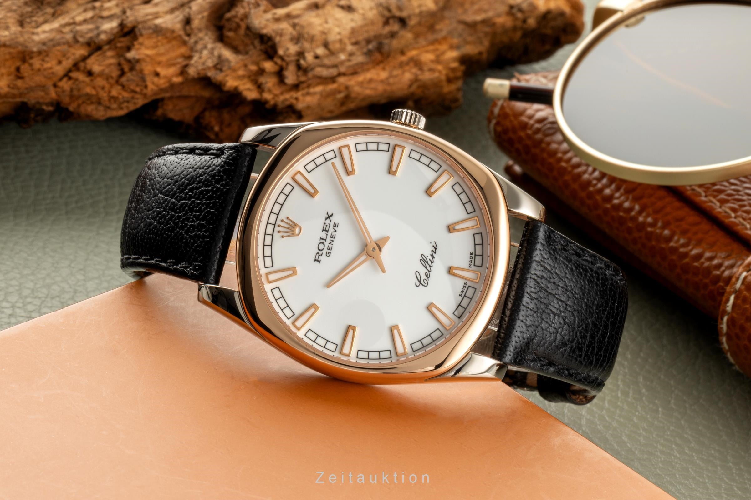 Rolex Cellini Danaos 18k (0,750) Gold Handaufzug Herrenuhr Ref. 4243/9 Papiere [2401667]