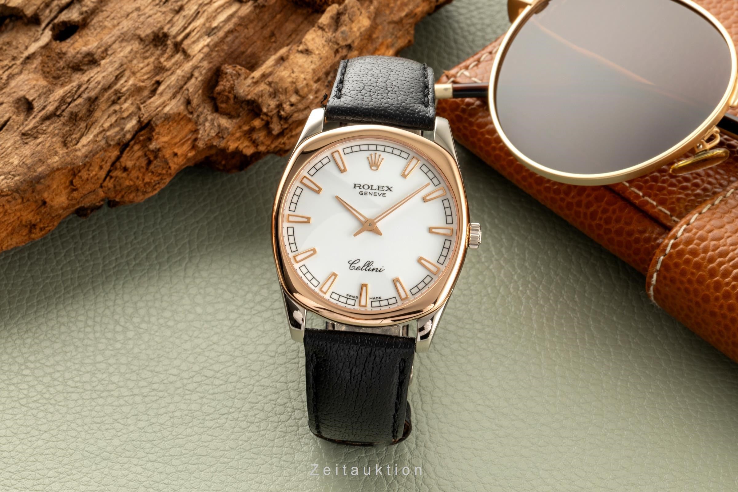Rolex Cellini Danaos 18k (0,750) Gold Handaufzug Herrenuhr Ref. 4243/9 Papiere [2401667]