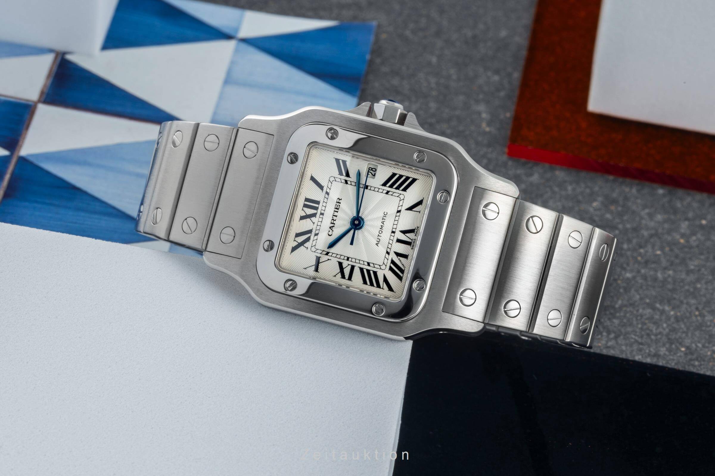 Cartier Santos steel automatic men's watch W20055D6, 2319  [2401734]