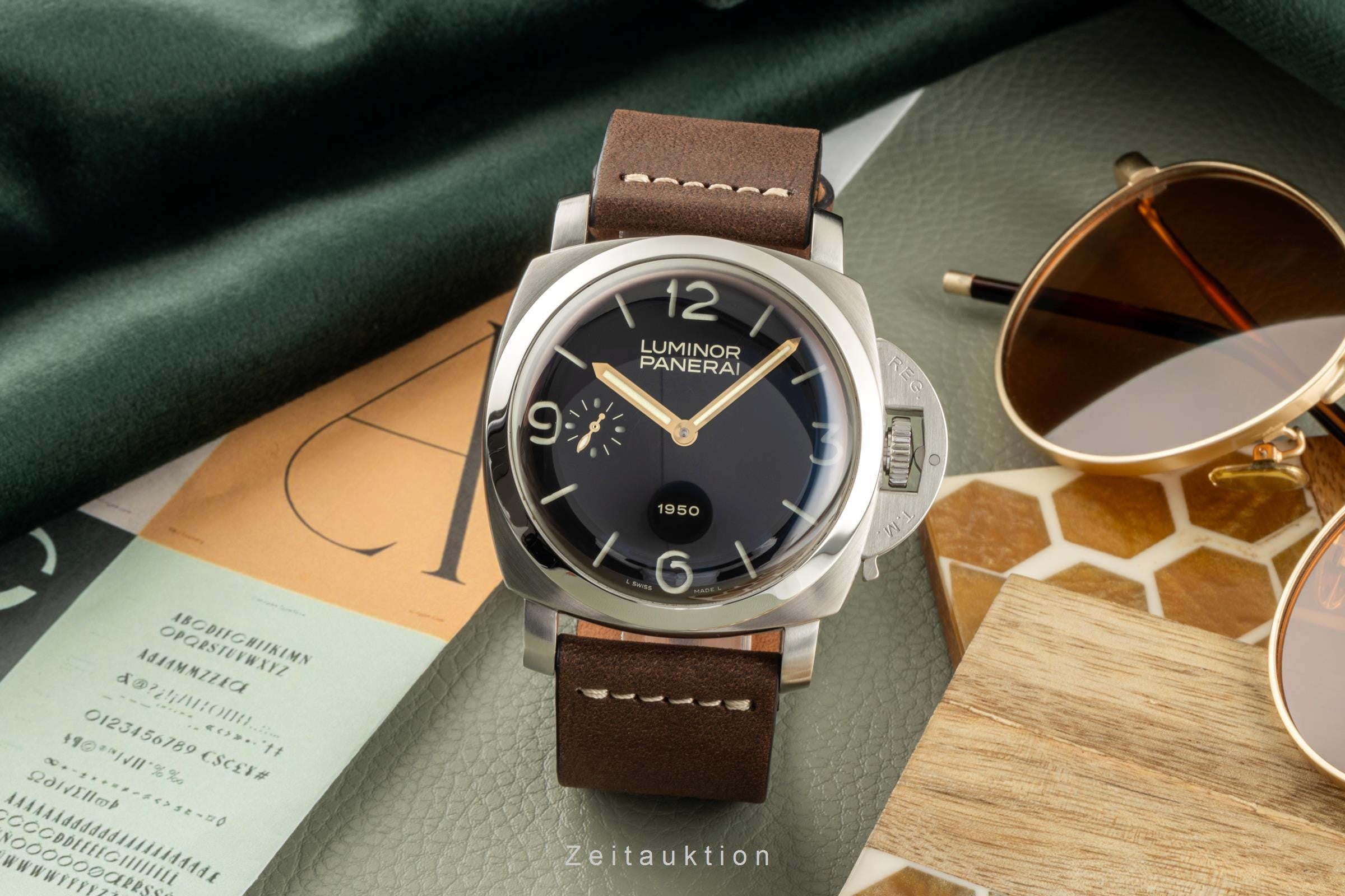 Panerai Luminor Marina steel manual winding men's watch PAM00127  [2401835]