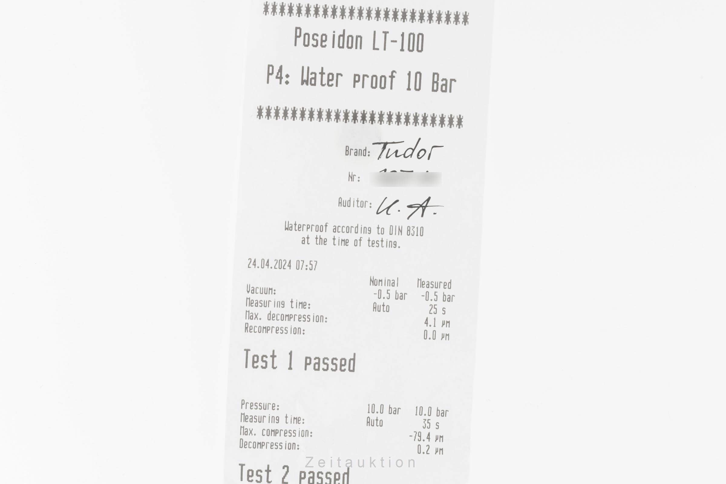 Tudor Style steel automatic men's watch 12710 LP: 2450EUR  [2402022]