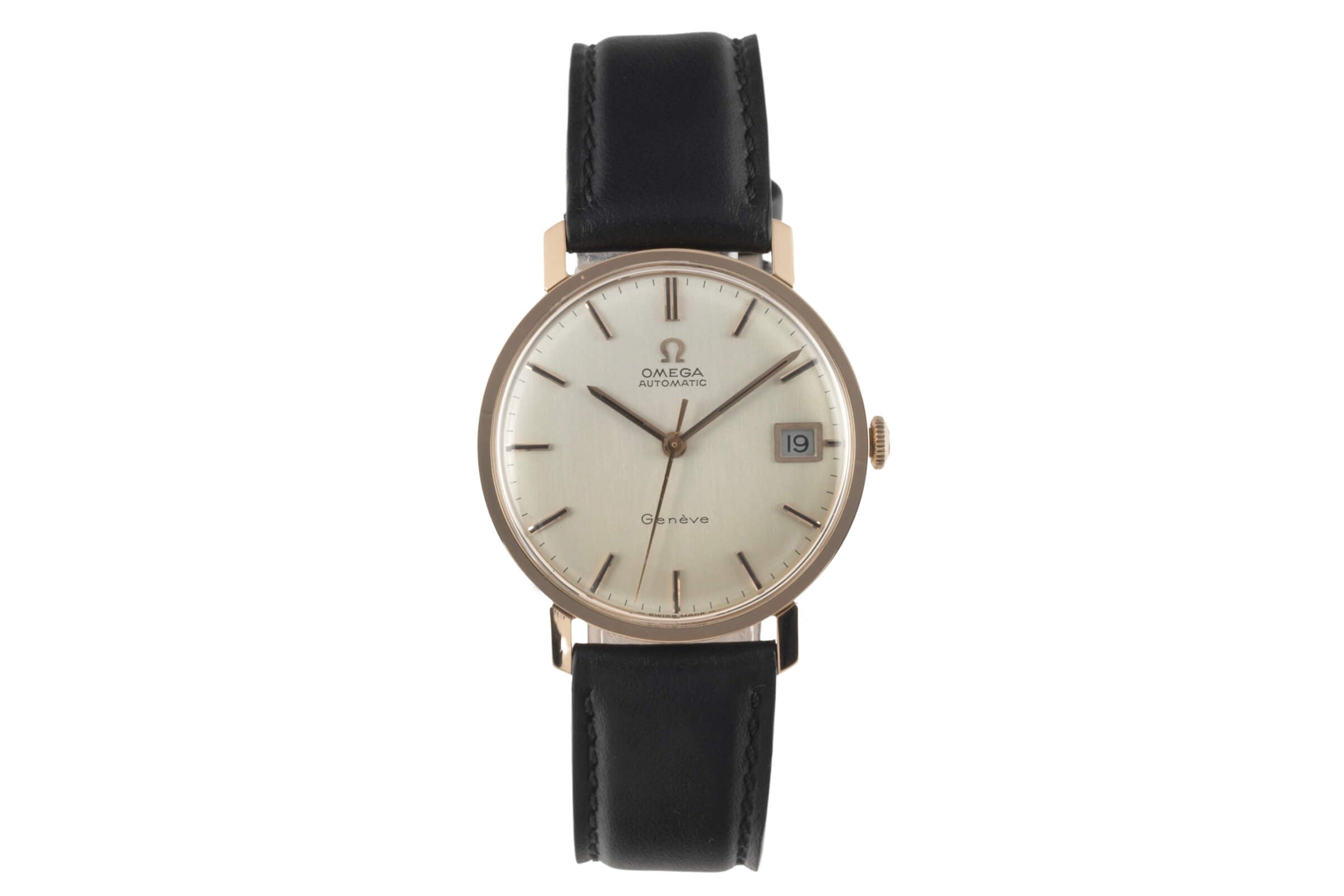 Omega Geneve 18 ct red gold automatic men's watch Vintage  [2402093]