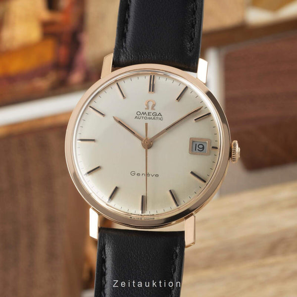 Omega Geneve 18 ct red gold automatic men's watch Vintage  [2402093]