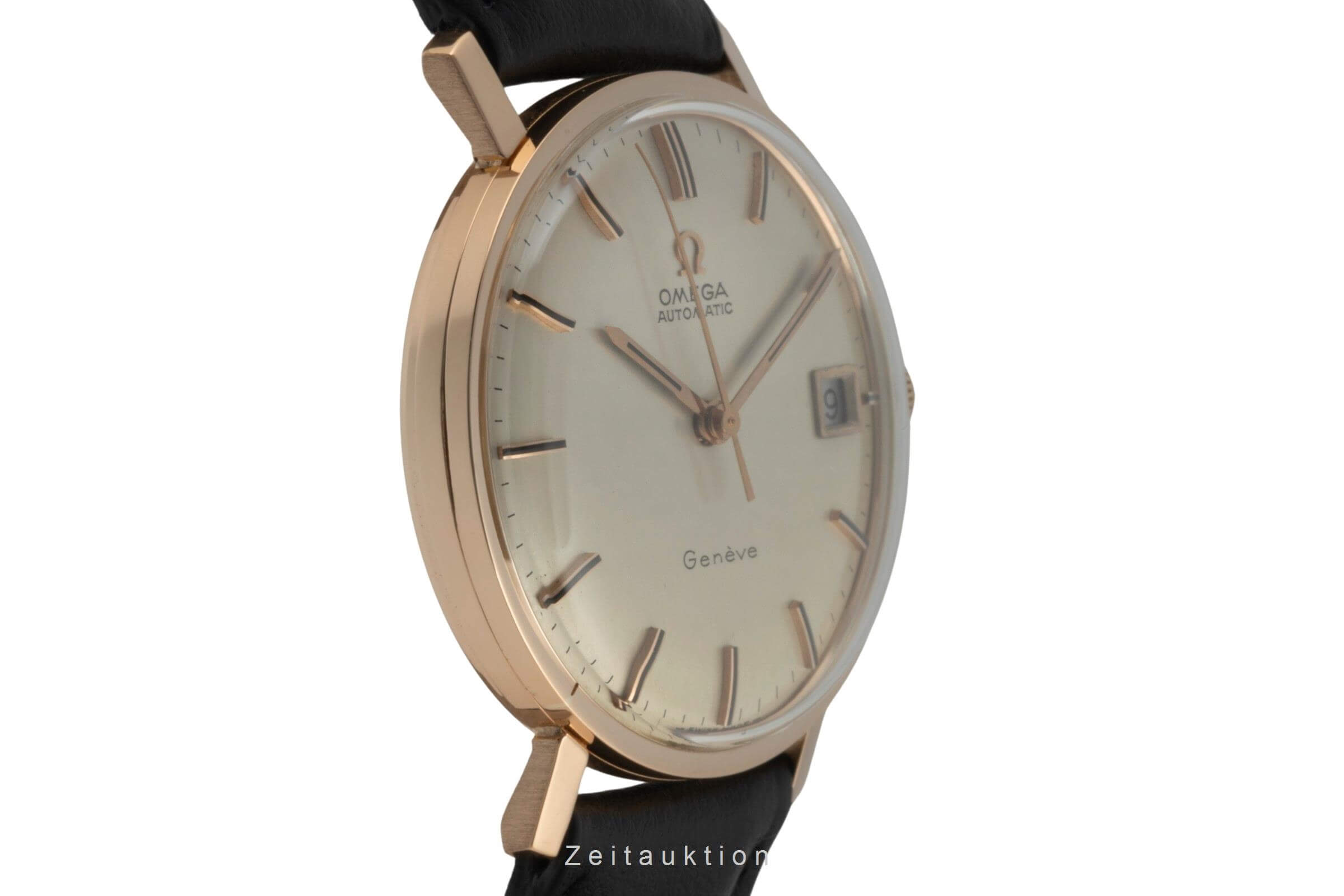 Omega Geneve 18 ct red gold automatic men's watch Vintage  [2402093]