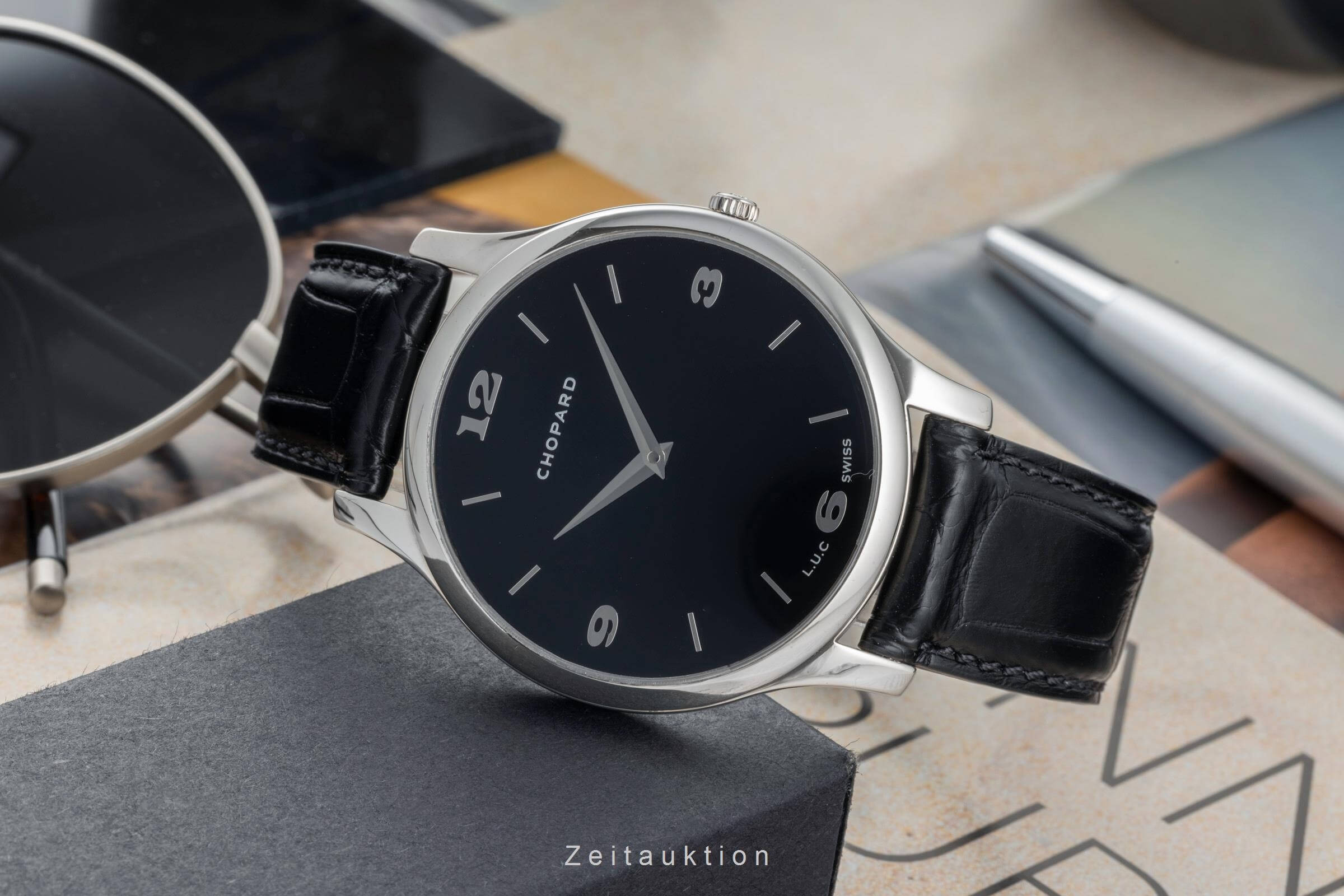 Chopard L.U.C. 18 ct white gold automatic men's watch 16/1902 LP: 17000EUR  [2402156]