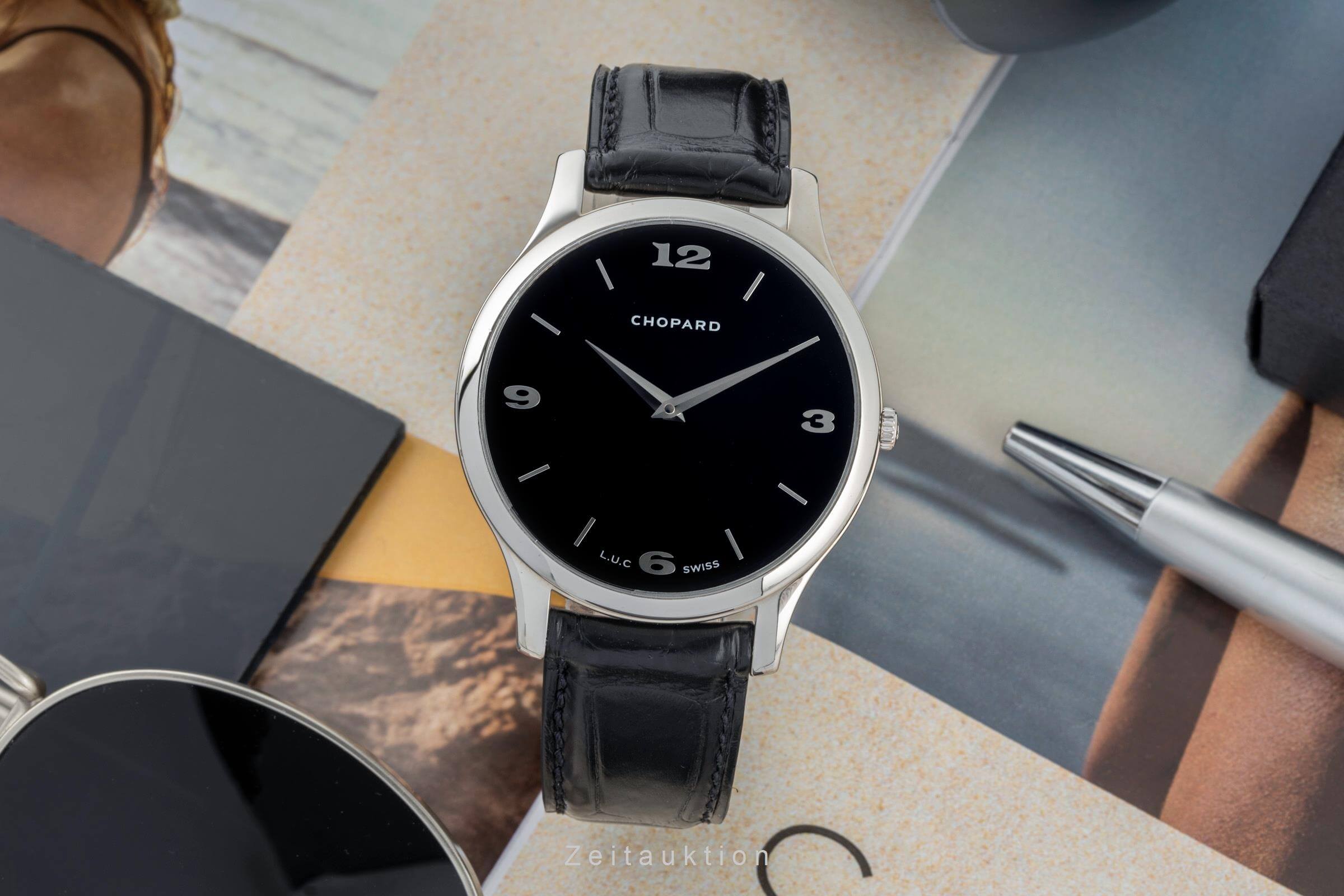 Chopard L.U.C. 18 ct white gold automatic men's watch 16/1902 LP: 17000EUR  [2402156]