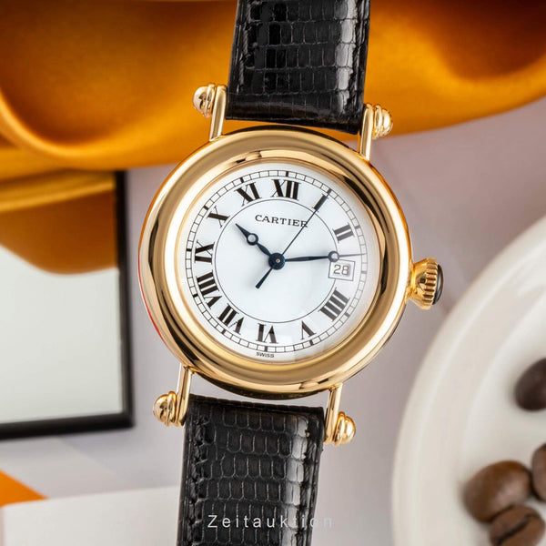 Cartier Diabolo oro 18 ct quarzo orologio da donna W1507651, 14200 LP: 11000EUR  [2402195]