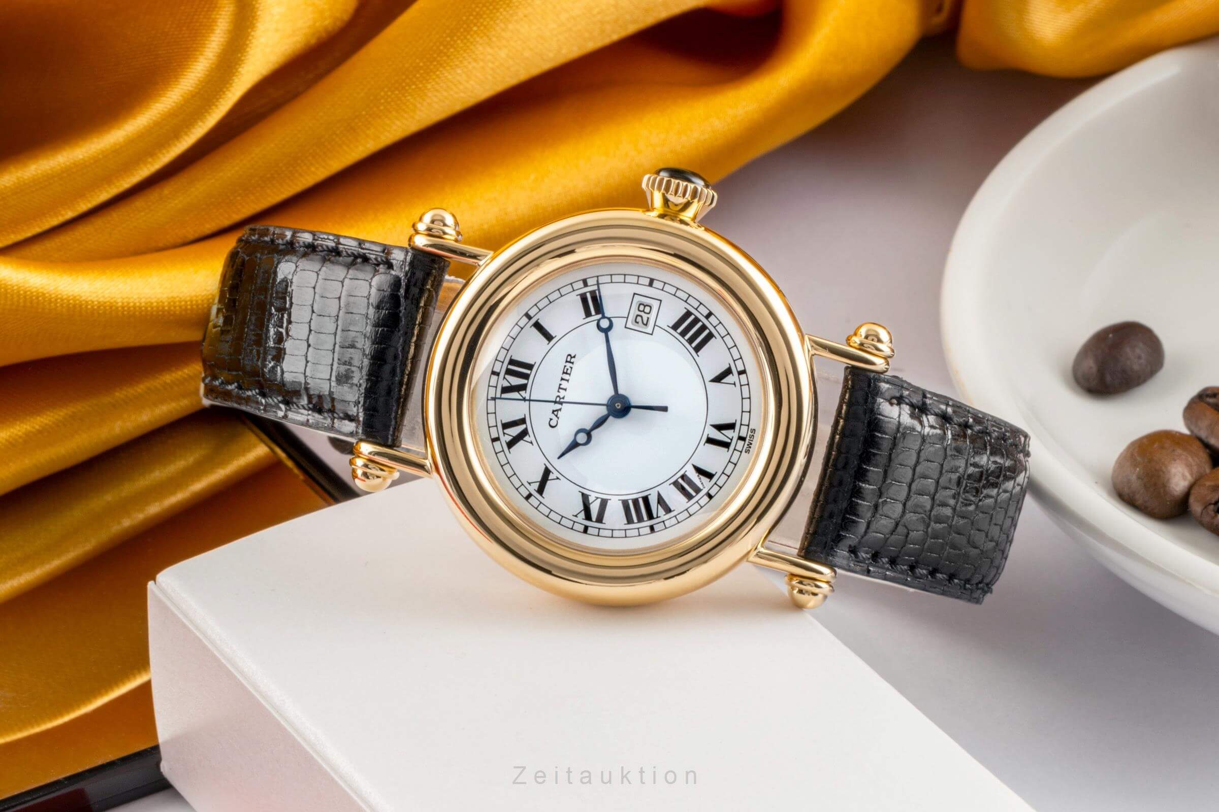 Cartier Diabolo oro 18 ct quarzo orologio da donna W1507651, 14200 LP: 11000EUR  [2402195]