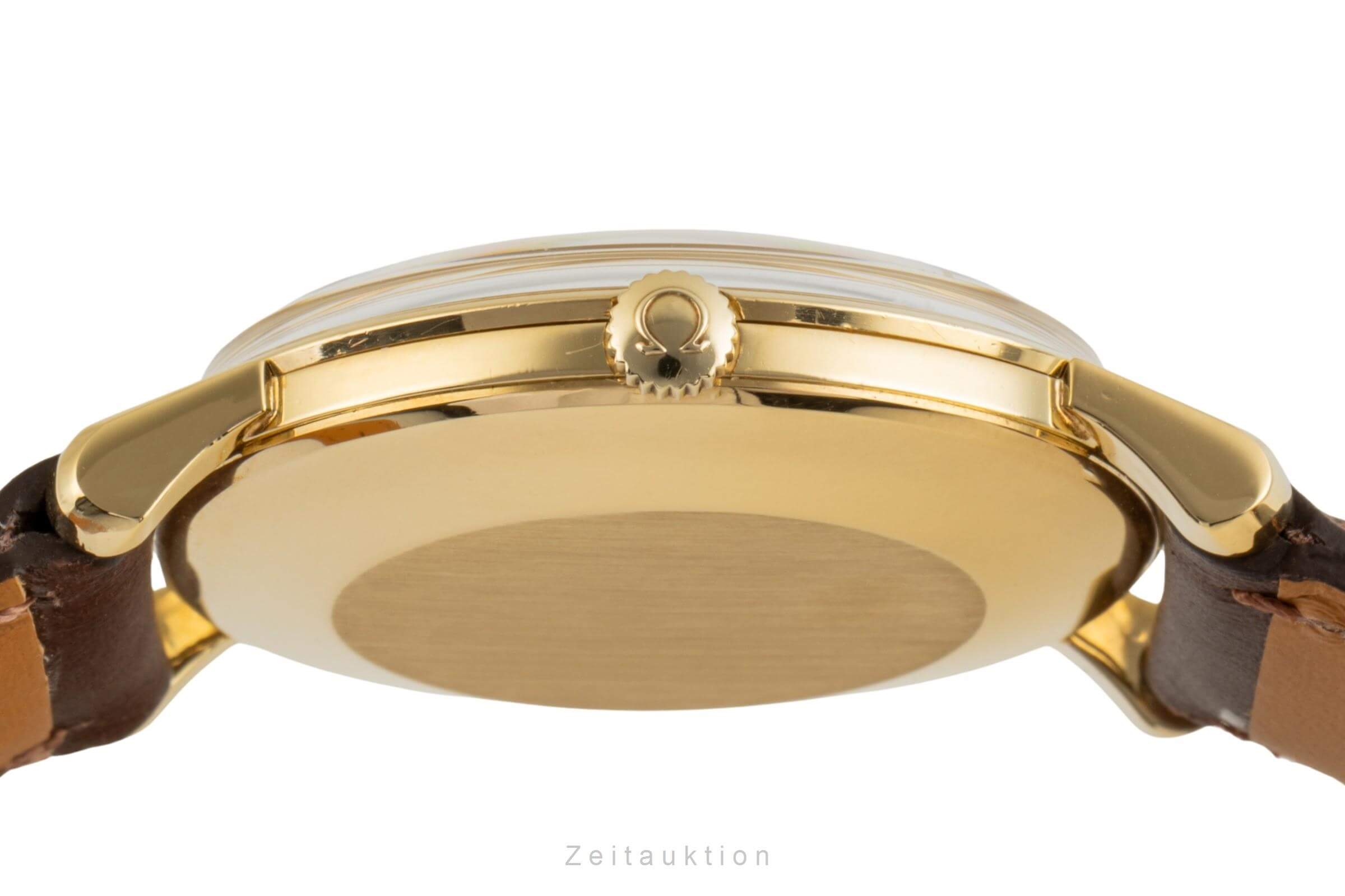 Omega Seamaster Linen Dial 18k (0,750) Gold Automatik Herrenuhr Ref. 161.003  [2402346]