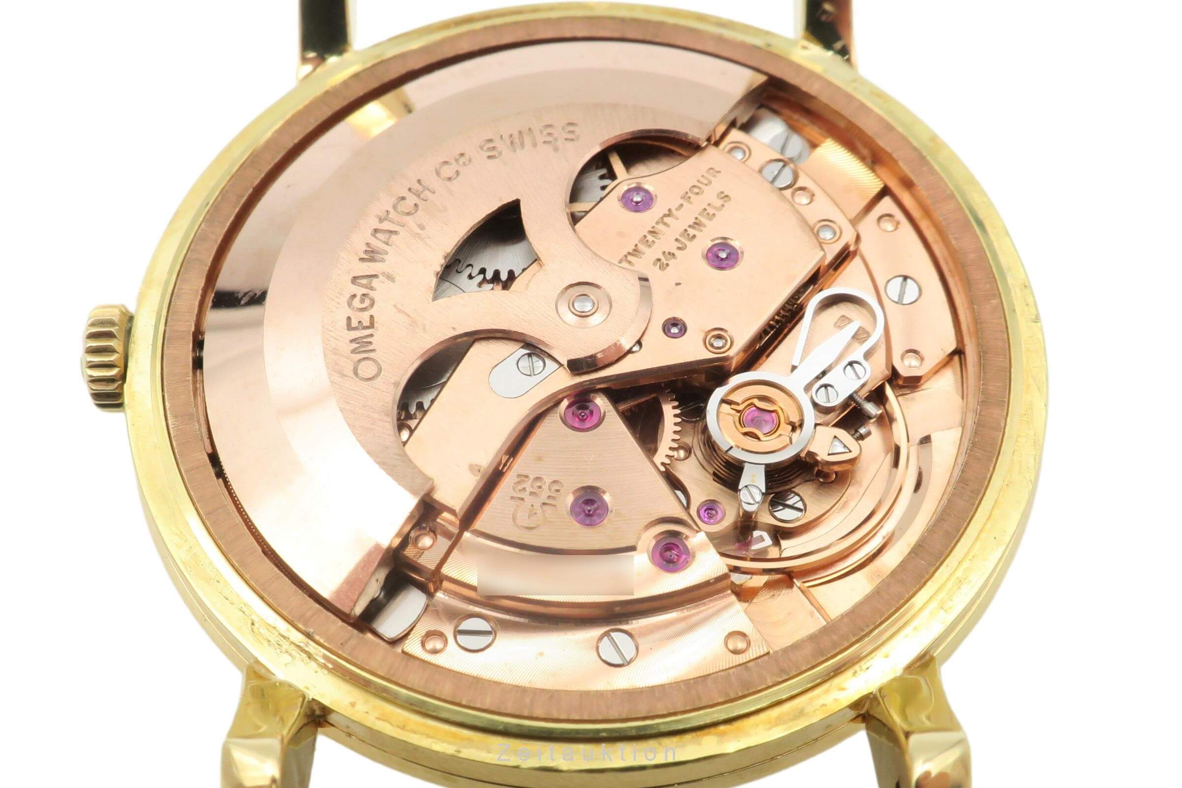 Omega Seamaster Linen Dial 18k (0,750) Gold Automatik Herrenuhr Ref. 161.003  [2402346]