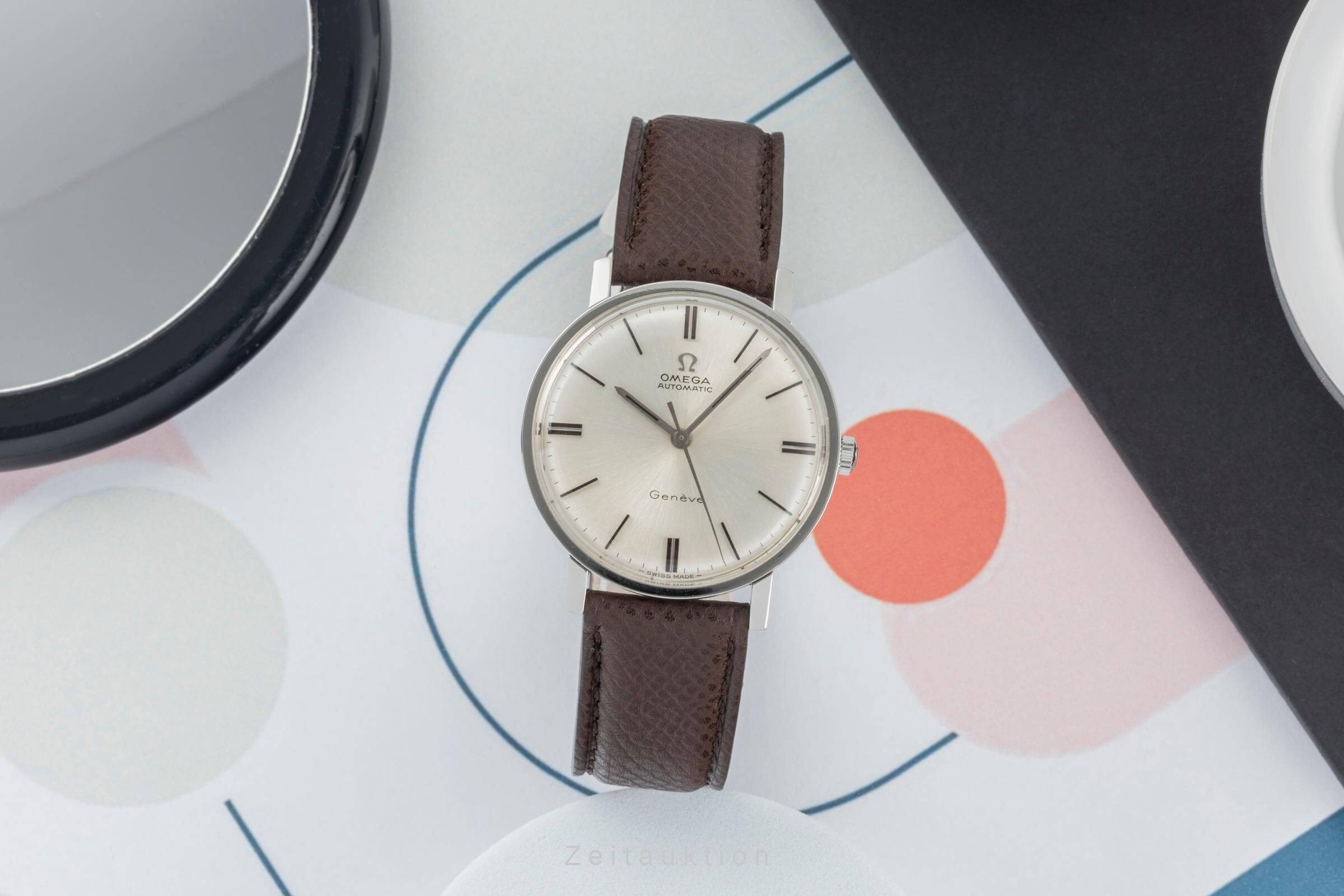 Omega Geneve acciaio automatismo orologio da uomo 161.009 SP Vintage  [2402353]