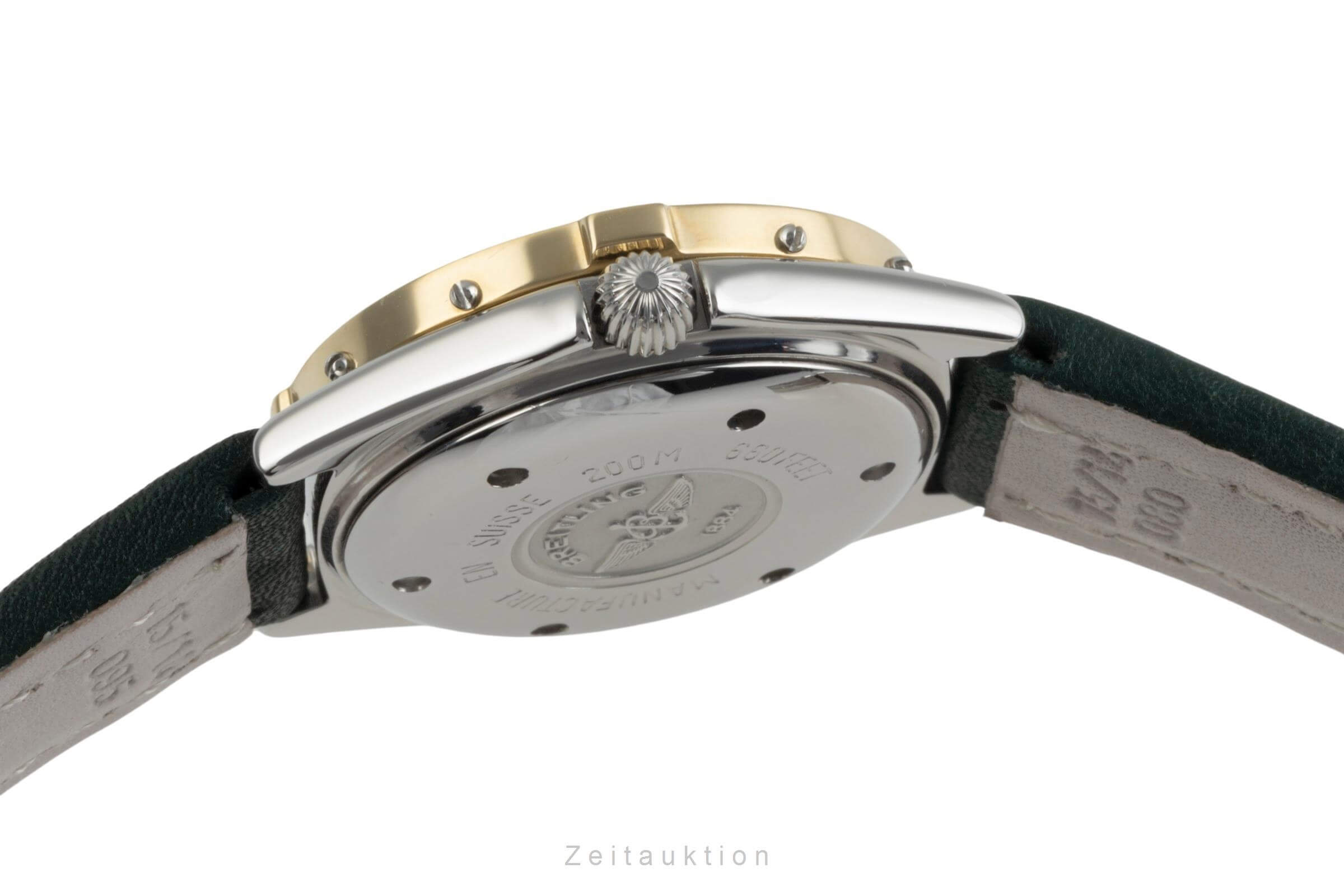 Breitling Lady J White Dial Stahl / Gold Quarz Damenuhr Ref. D52065 Klassiker [2402386]