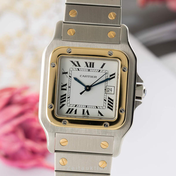Santos Medium Cartier Santos Herren Uhr Cartier Santos Stahl Gold