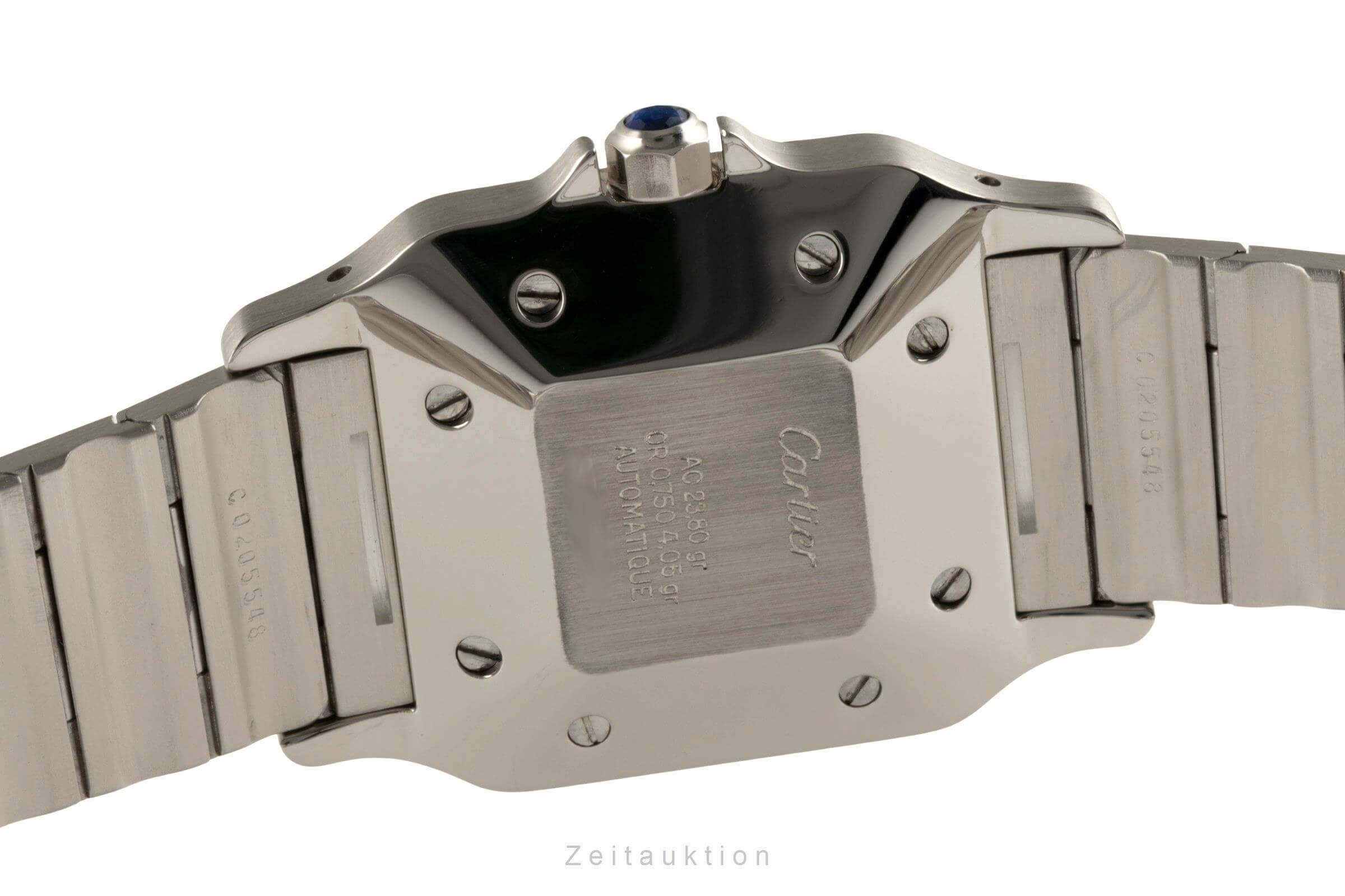 Cartier Santos Carree Stahl / Gold Automatik Herrenuhr Medium Ref 2961 Klassiker [2402515]