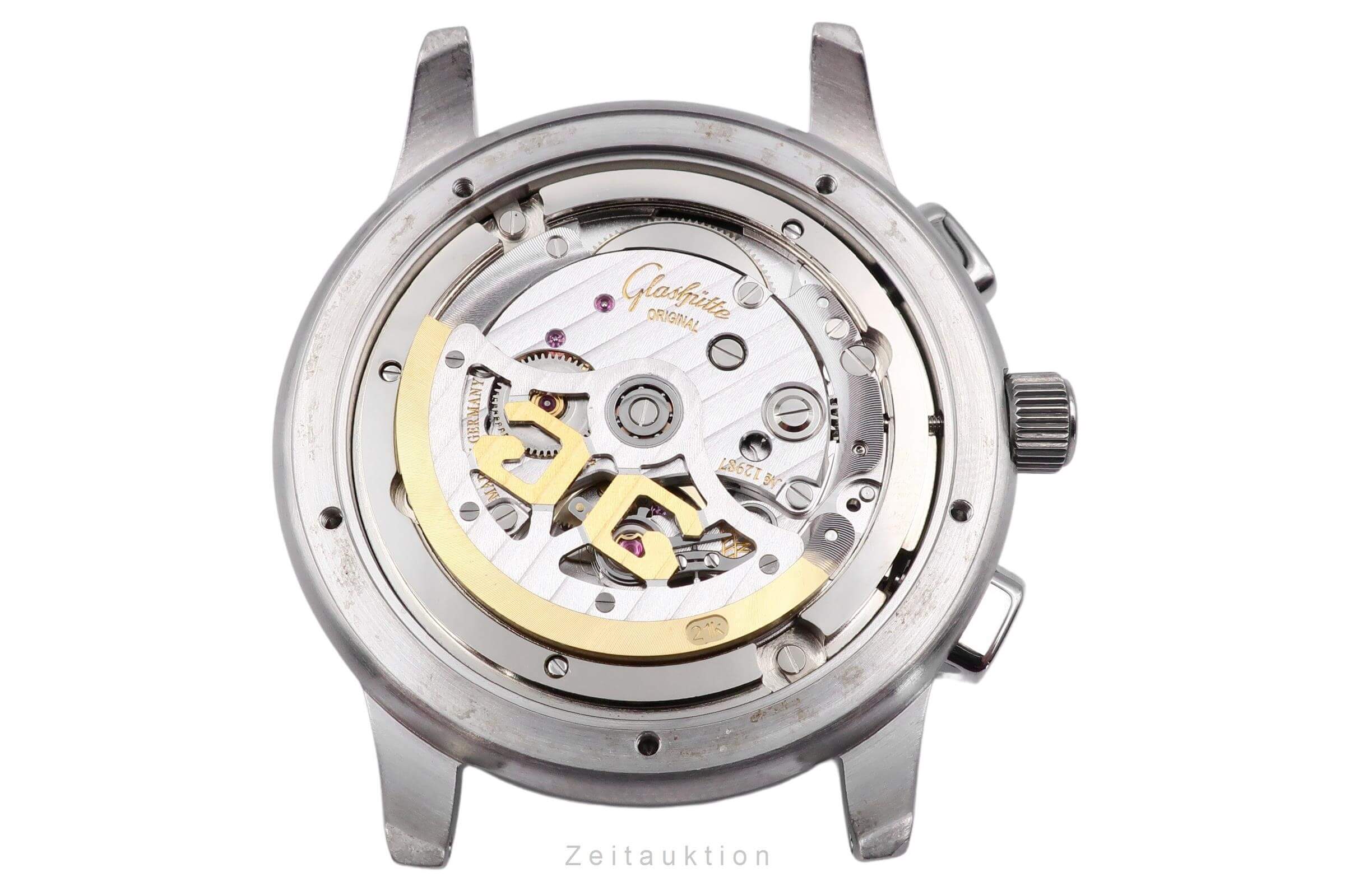 Glashütte Senator chronograph steel automatic men's watch 39-31-11-13-04  [2402557]