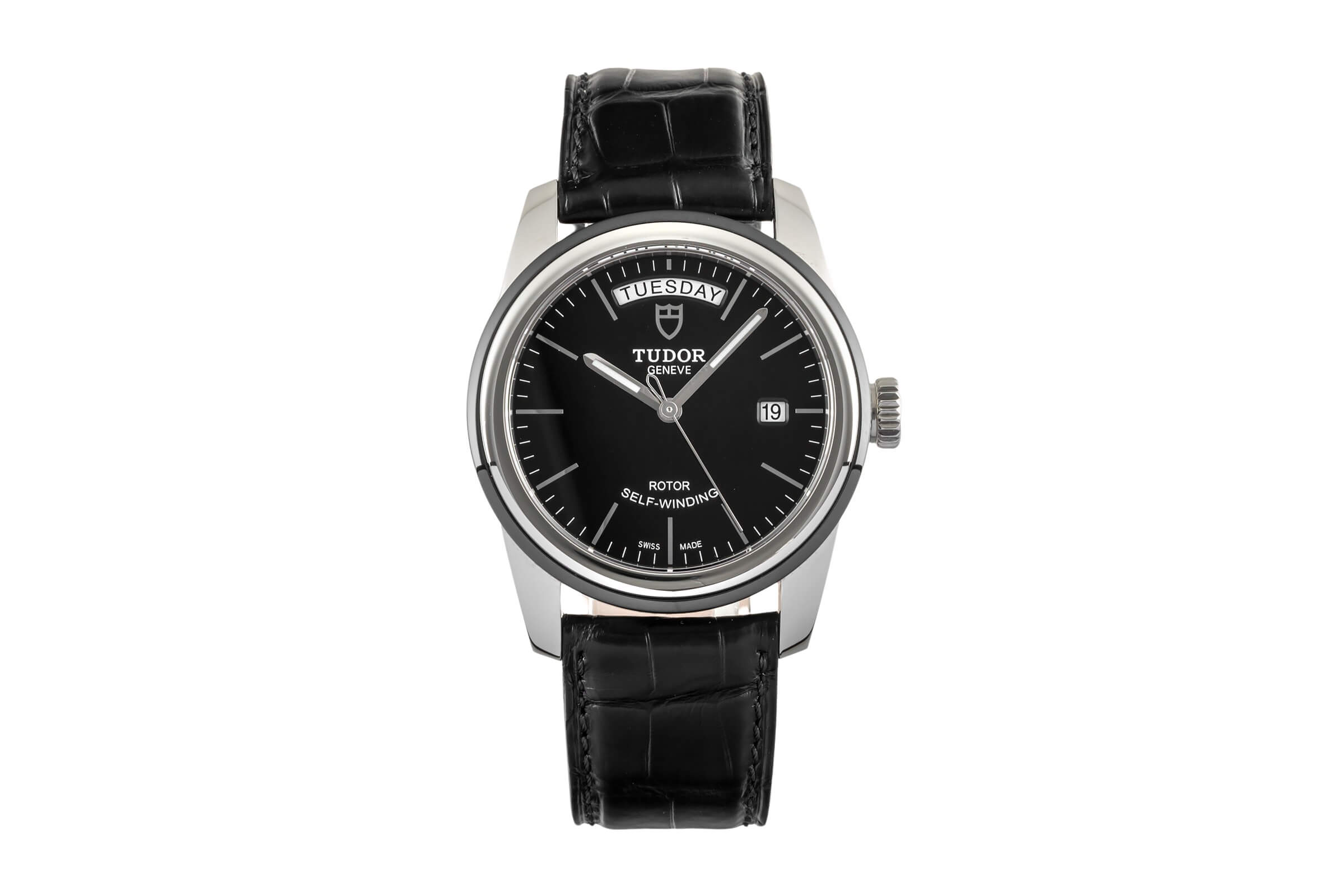 Tudor Glamour Date-Day acciaio automatismo orologio da uomo 56010N  [2402618]